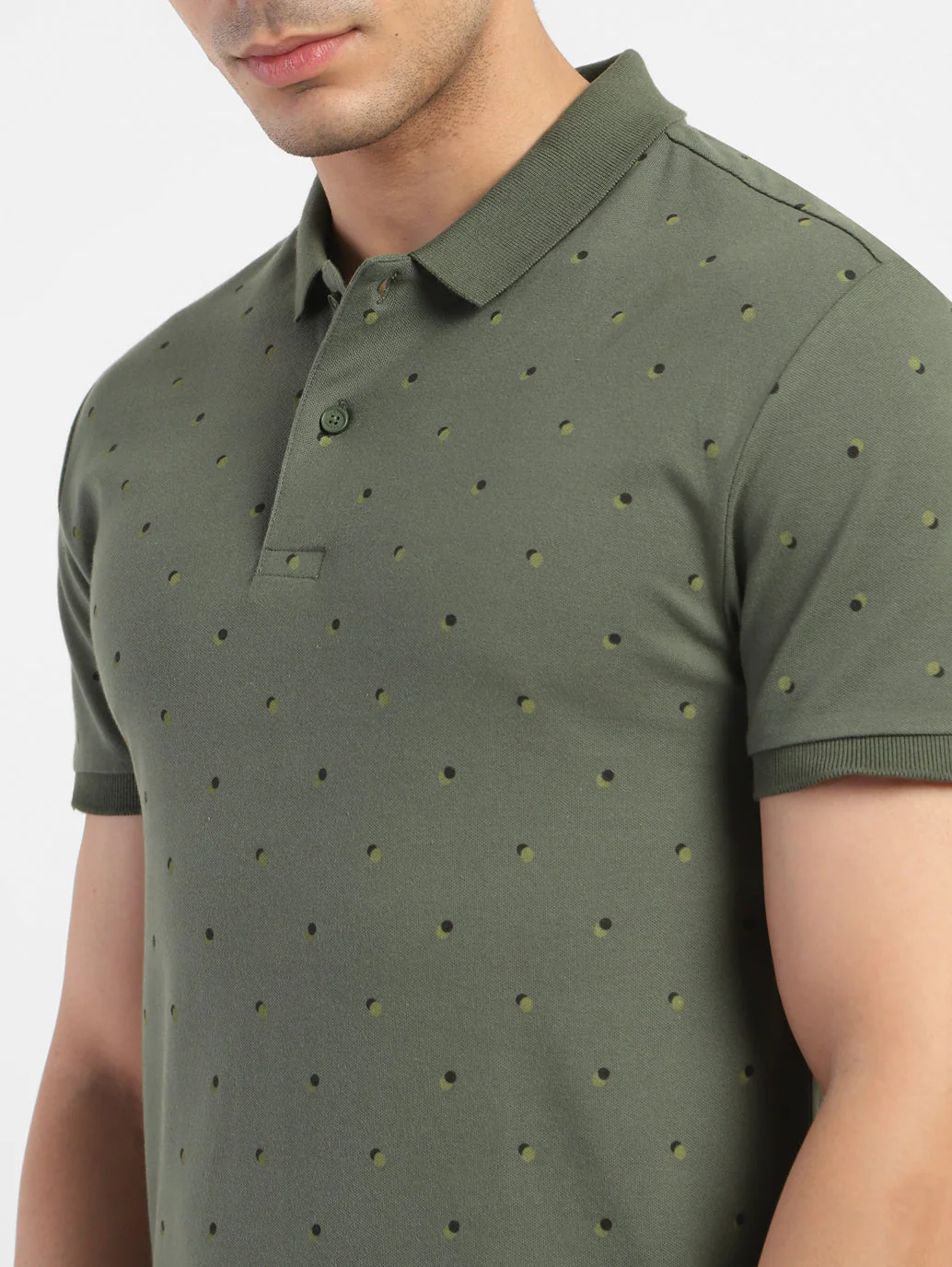 Men's Geometric Print Polo T-shirt - Image 6