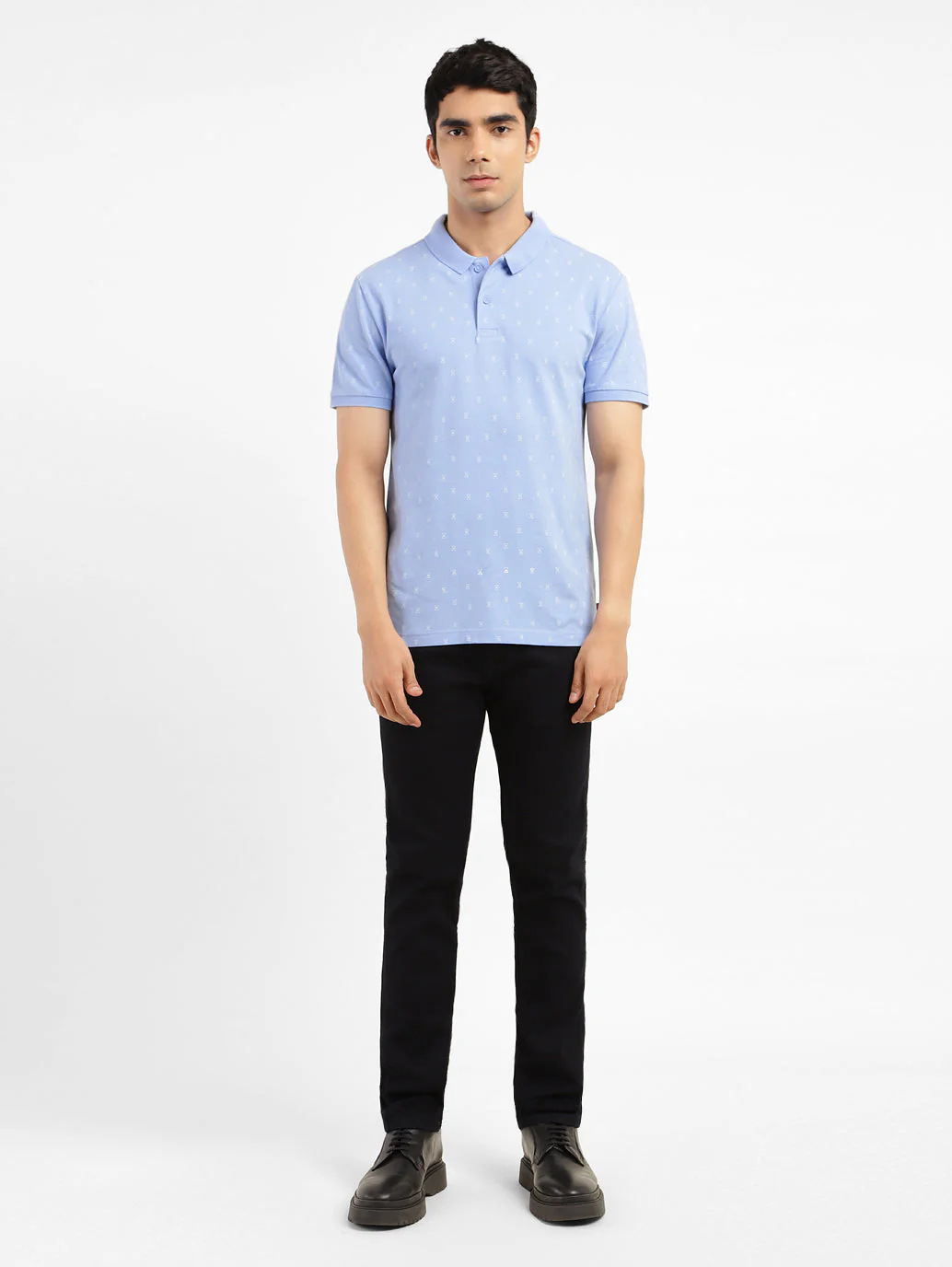 Men's Geometric Print Polo T-shirt - Image 6