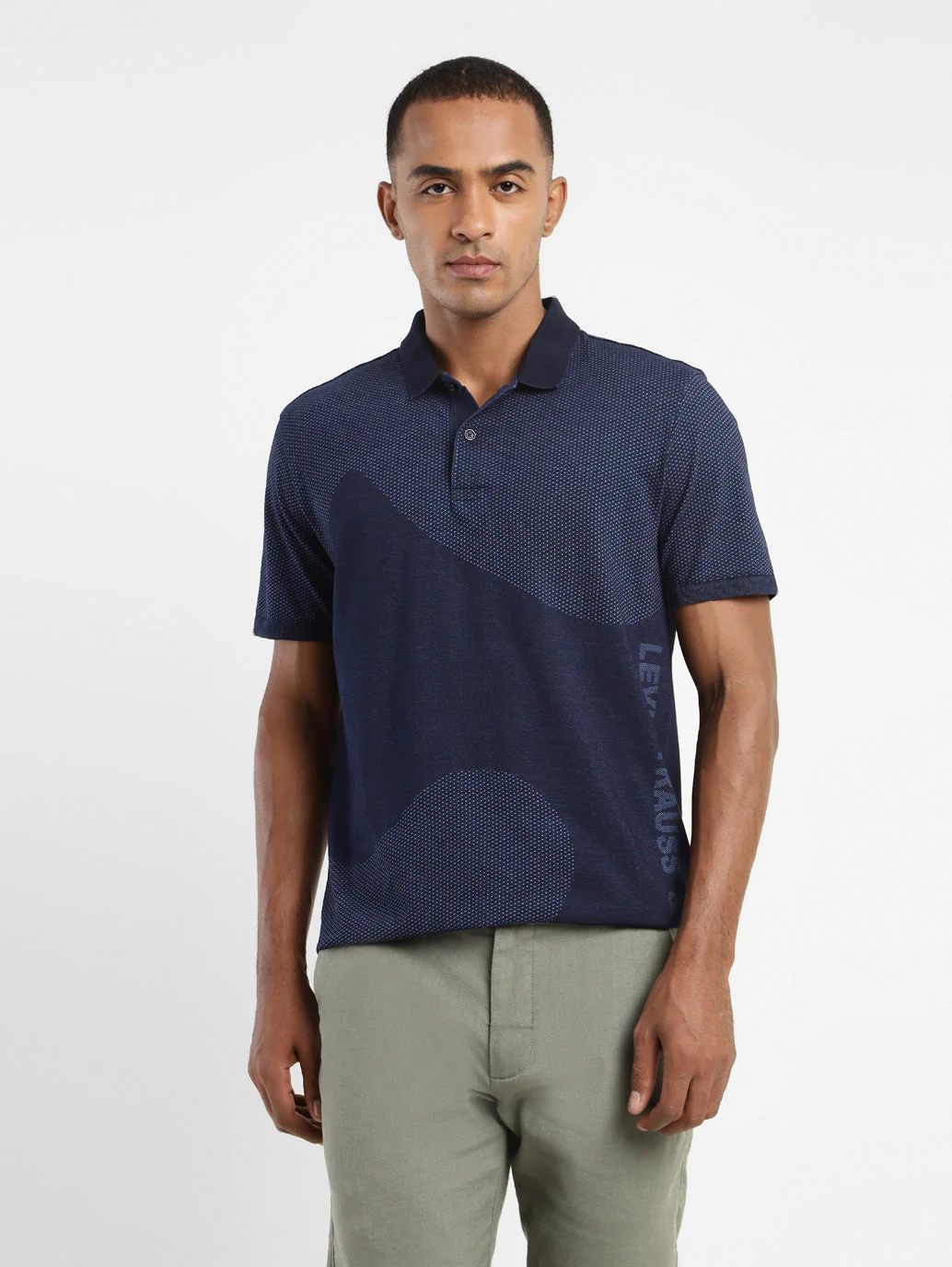 Men's Printed Polo Collar T-shirt - Image 2