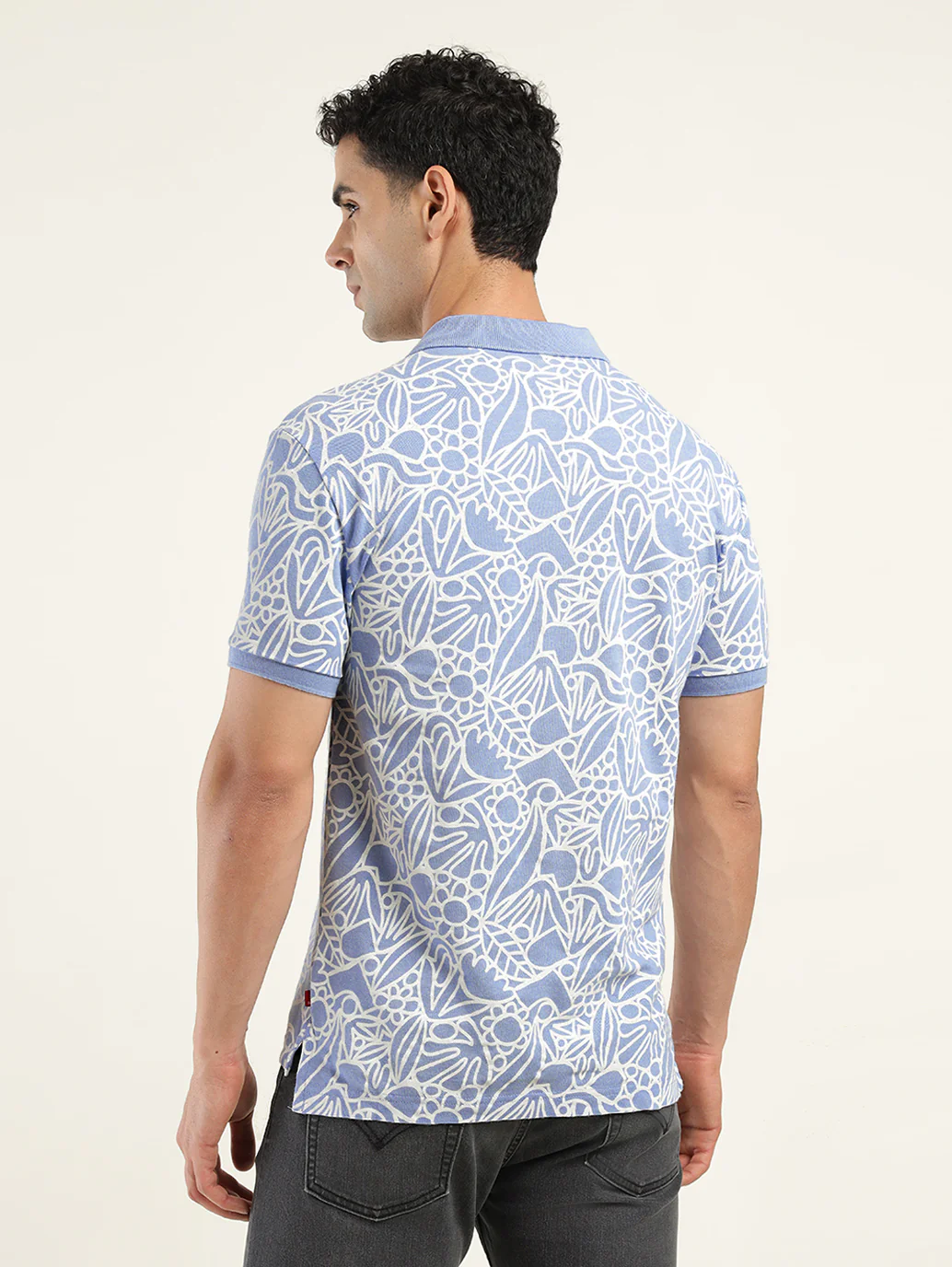 Men's Printed Polo T-shirt - Image 3