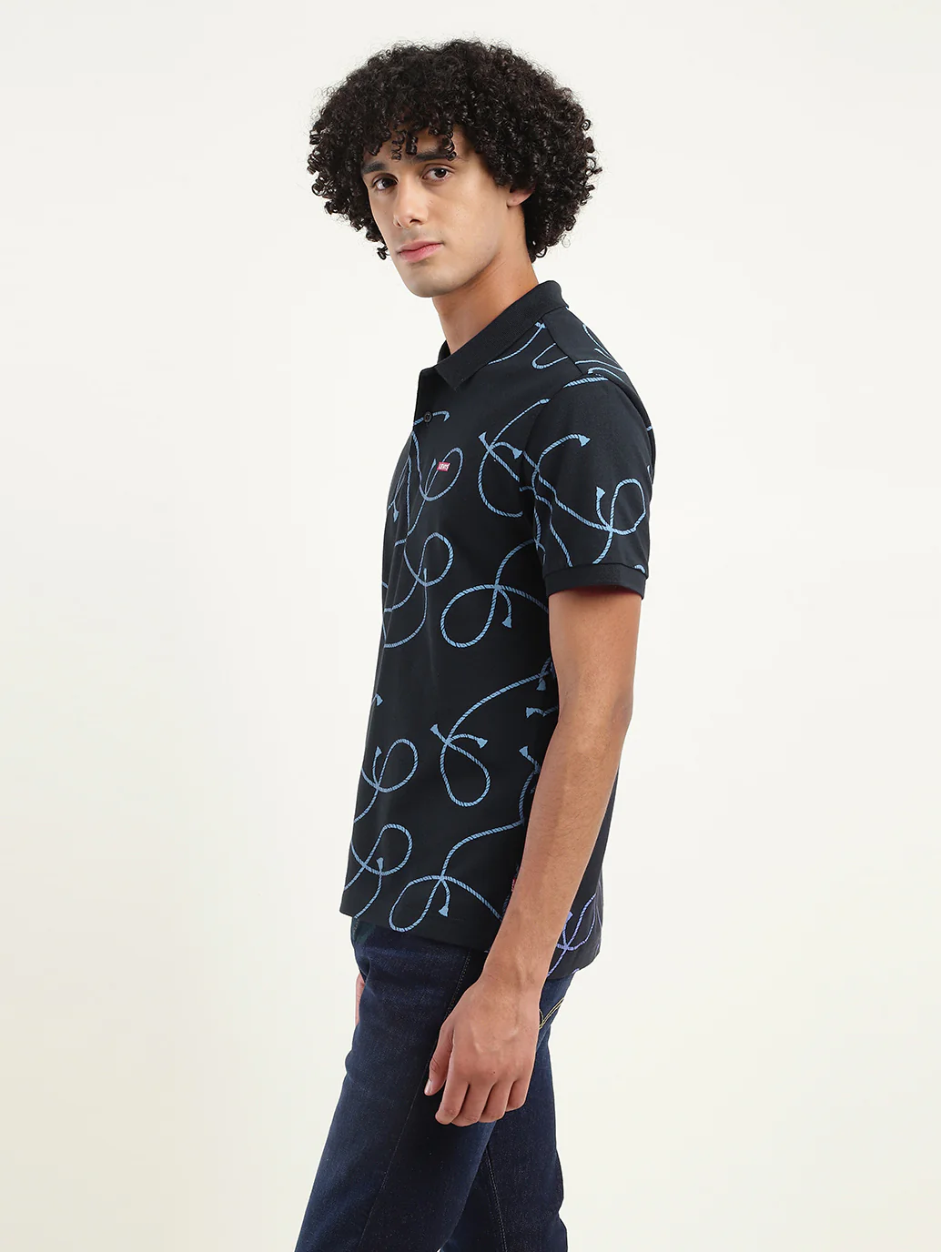 Men's Printed Polo T-Shirt - Image 3