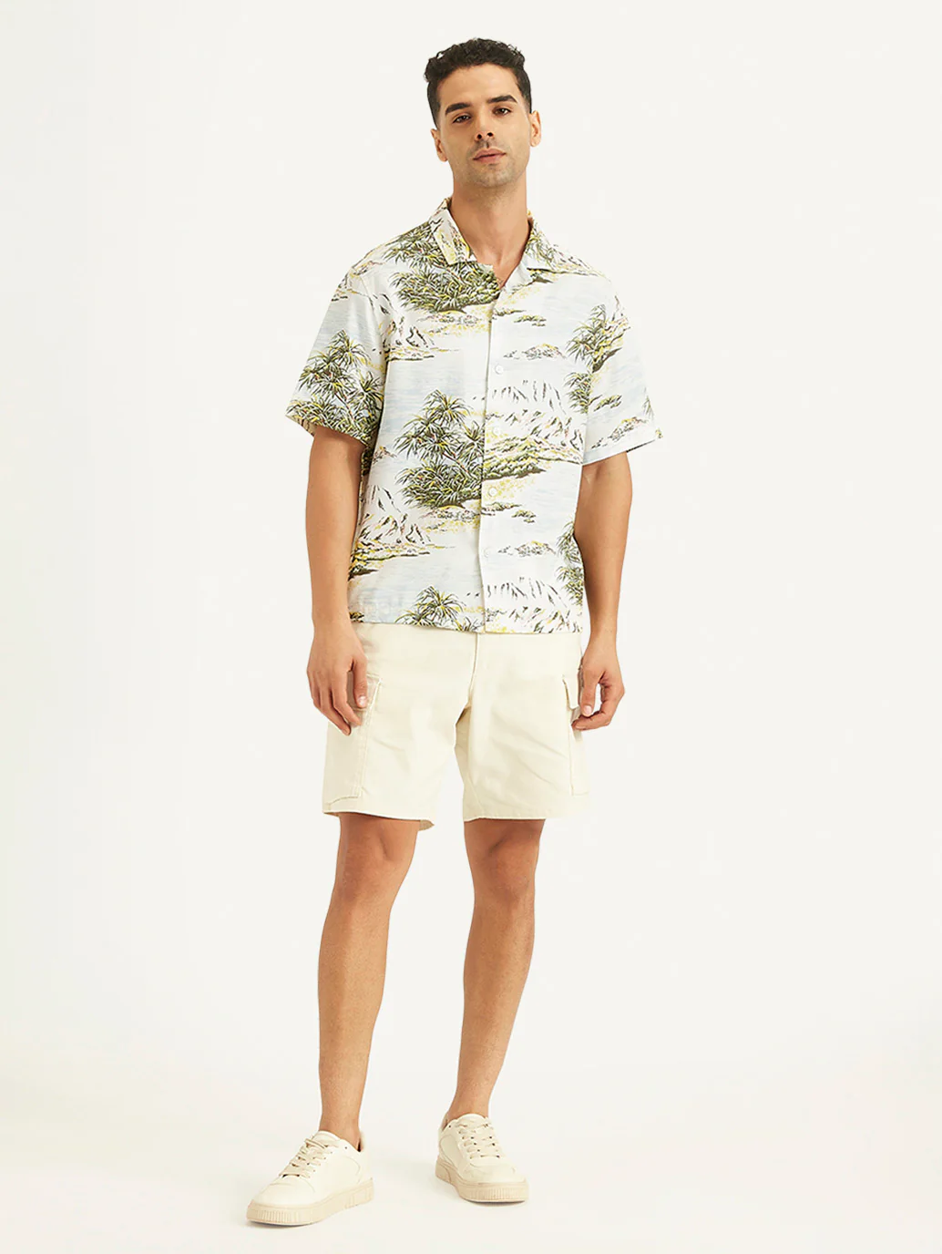 Men's Printed Regular Fit Camp Shirt - Image 3