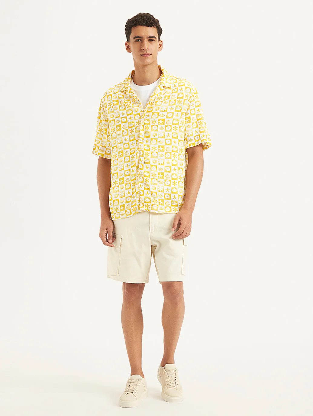 Men's Printed Regular Fit Camp Shirt - Image 6