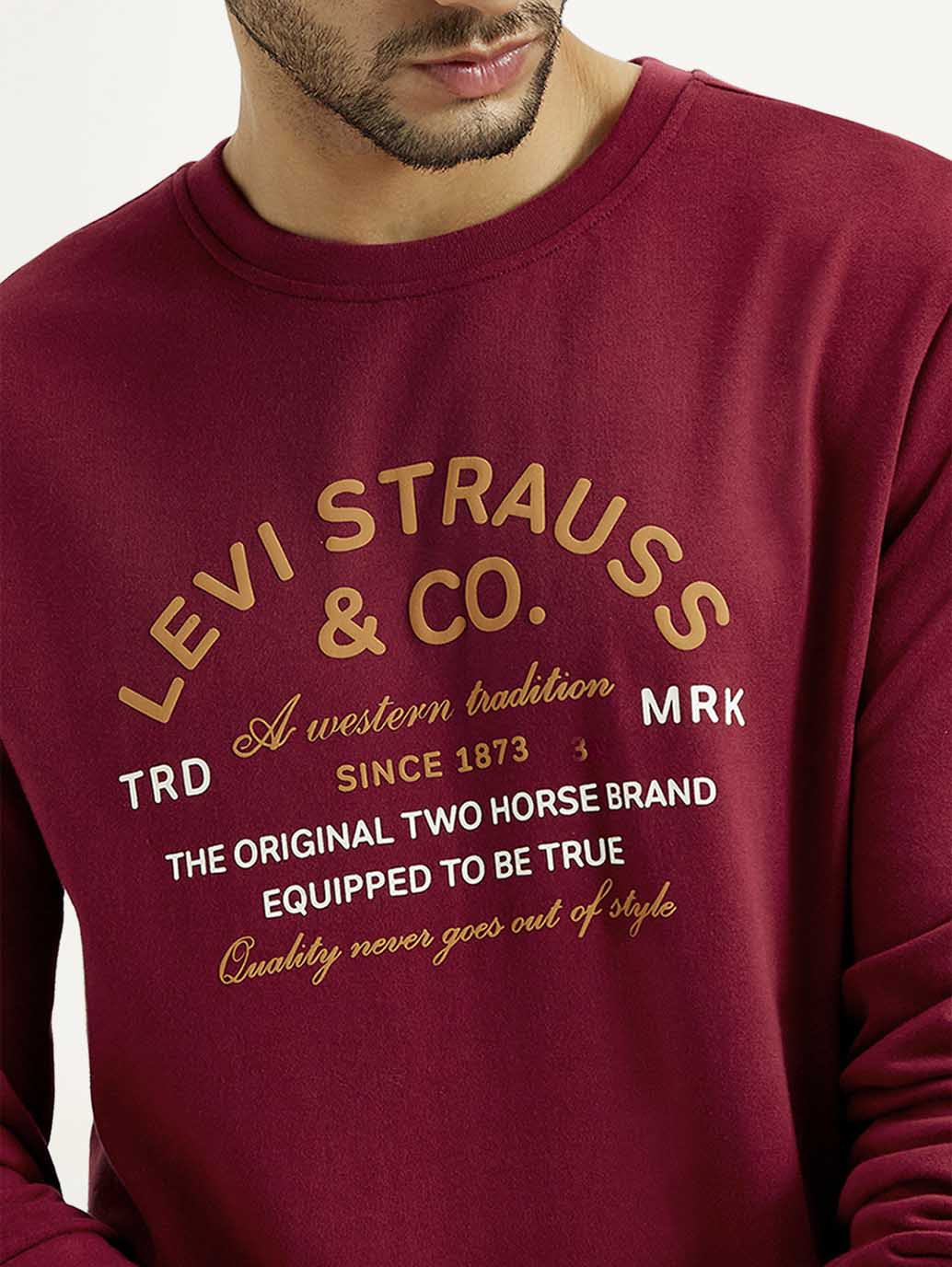 Men's Printed Round Neck Sweatshirt - Image 3