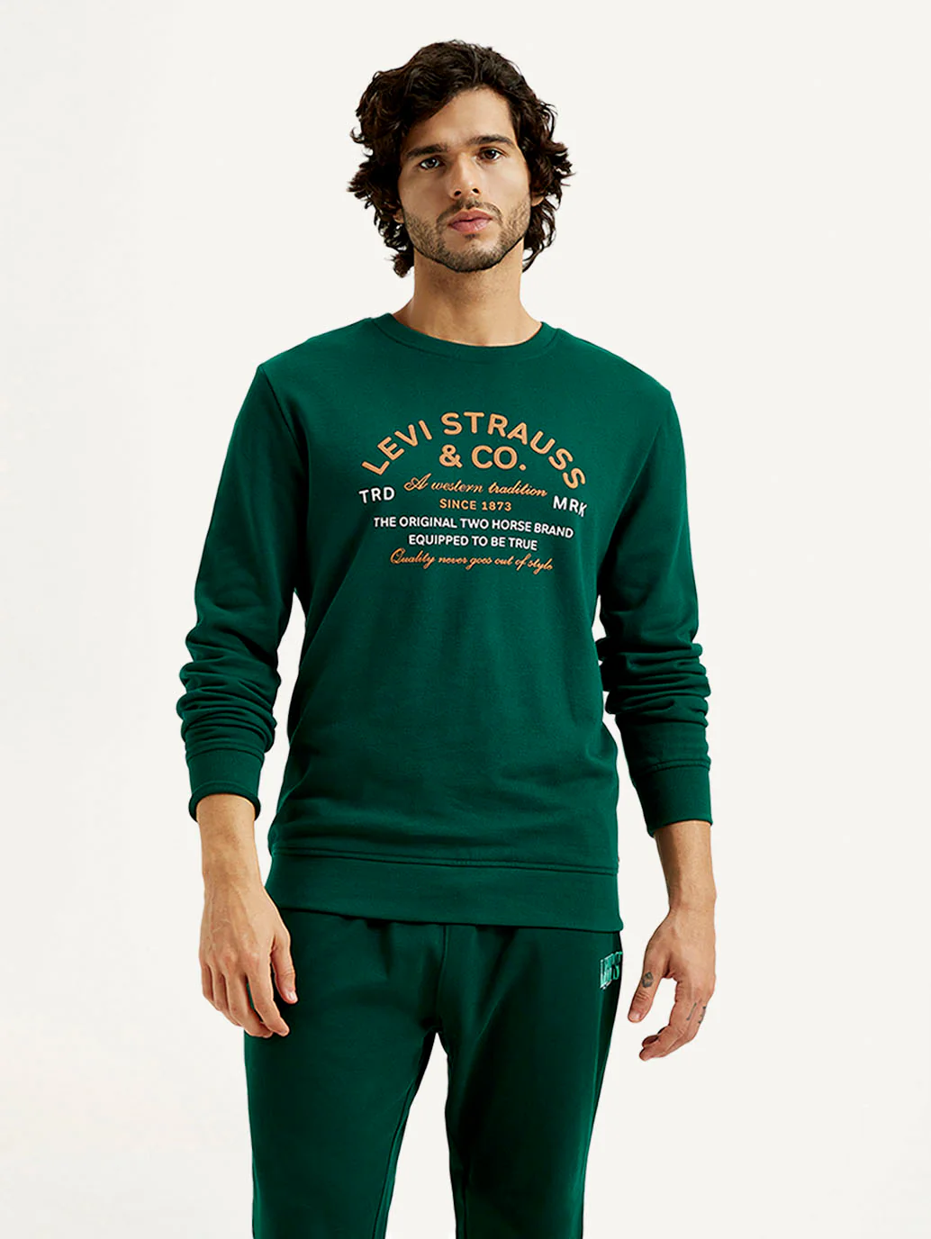 Men's Printed Round Neck Sweatshirt - Image 2