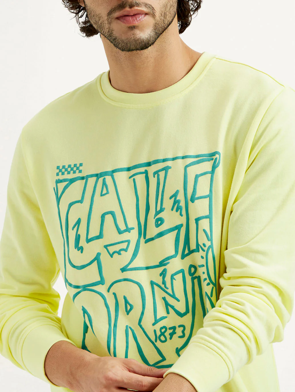 Men's Printed Round Neck Sweatshirt - Image 4