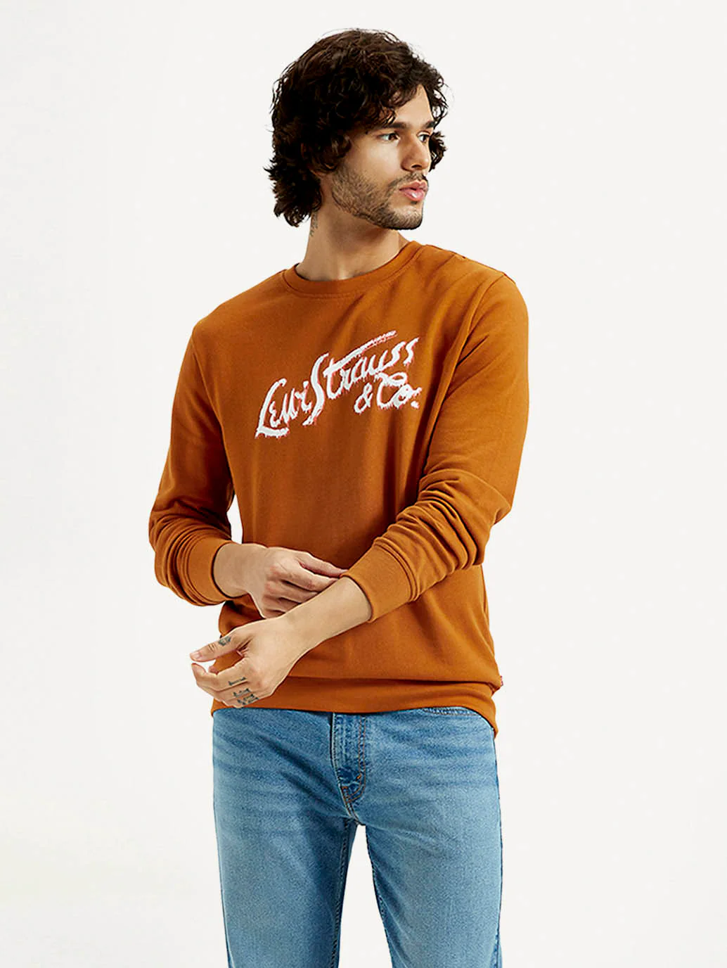 Men's Printed Round Neck Sweatshirt - Image 4