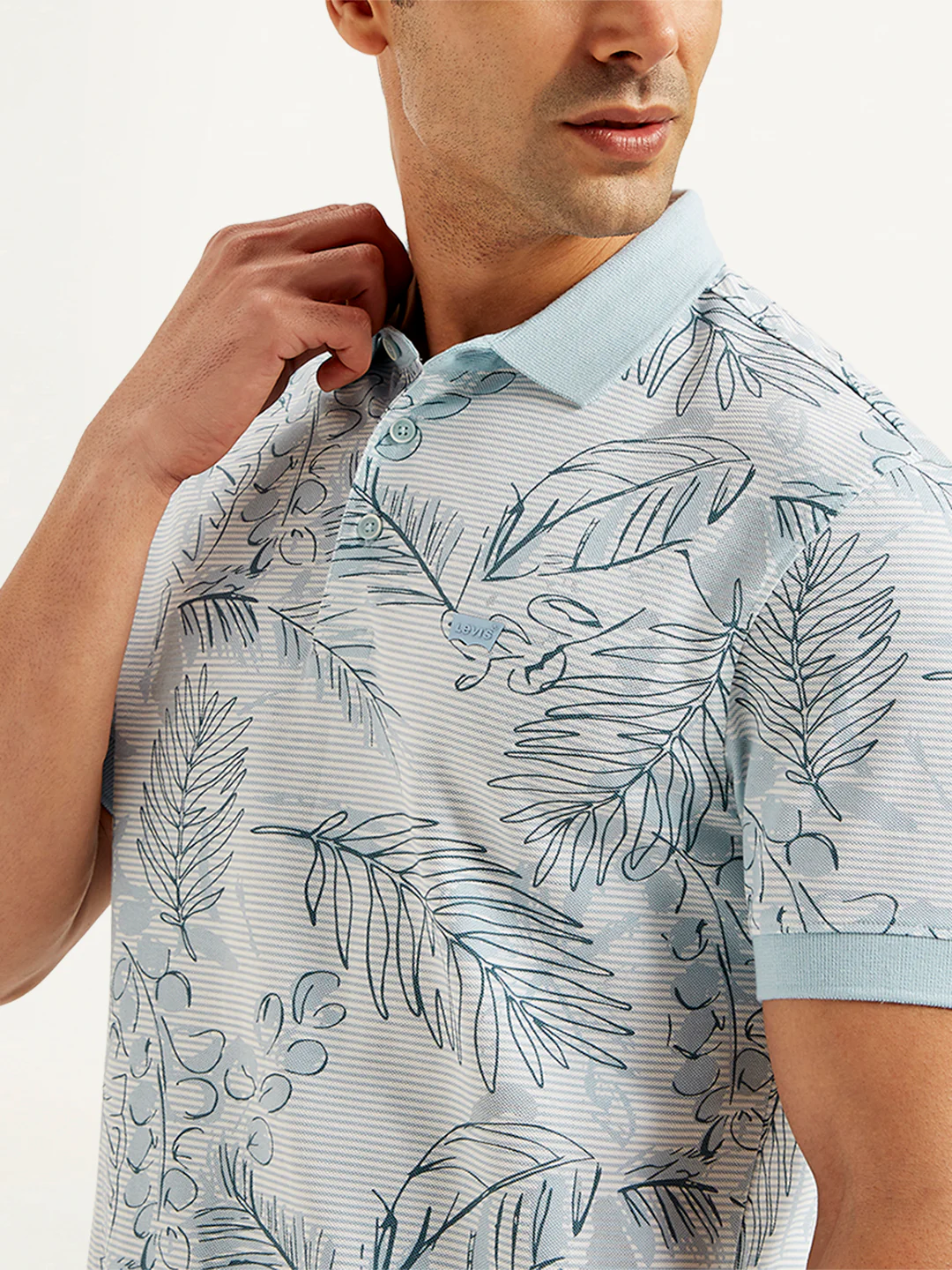 Men's Printed Slim Fit Polo T-Shirt - Image 5