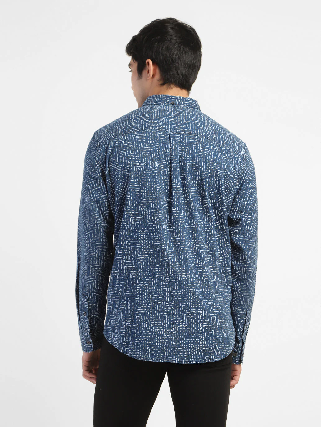 Men's All Over Print Spread Collar Shirt - Image 3