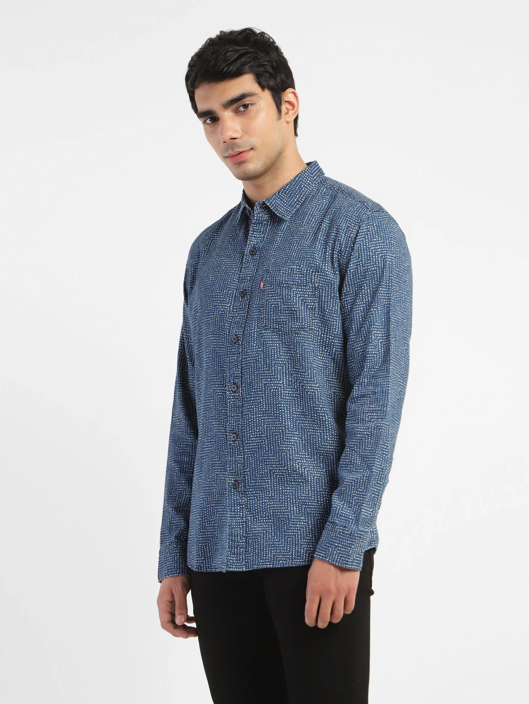 Men's All Over Print Spread Collar Shirt - Image 4