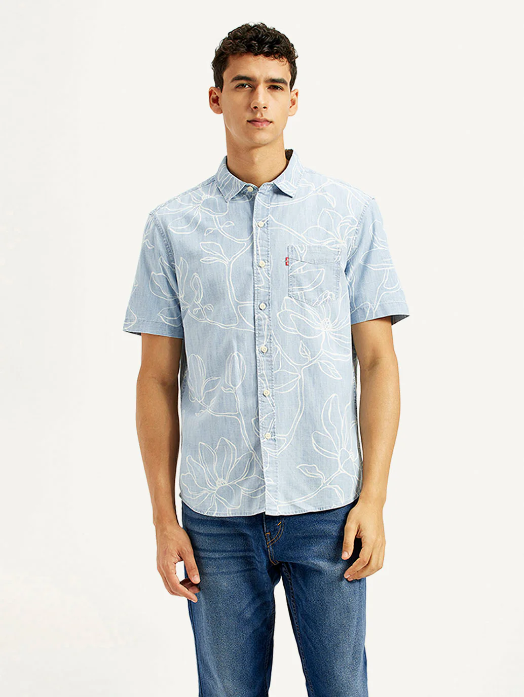 Men's Printed Slim Fit Shirt - Image 2