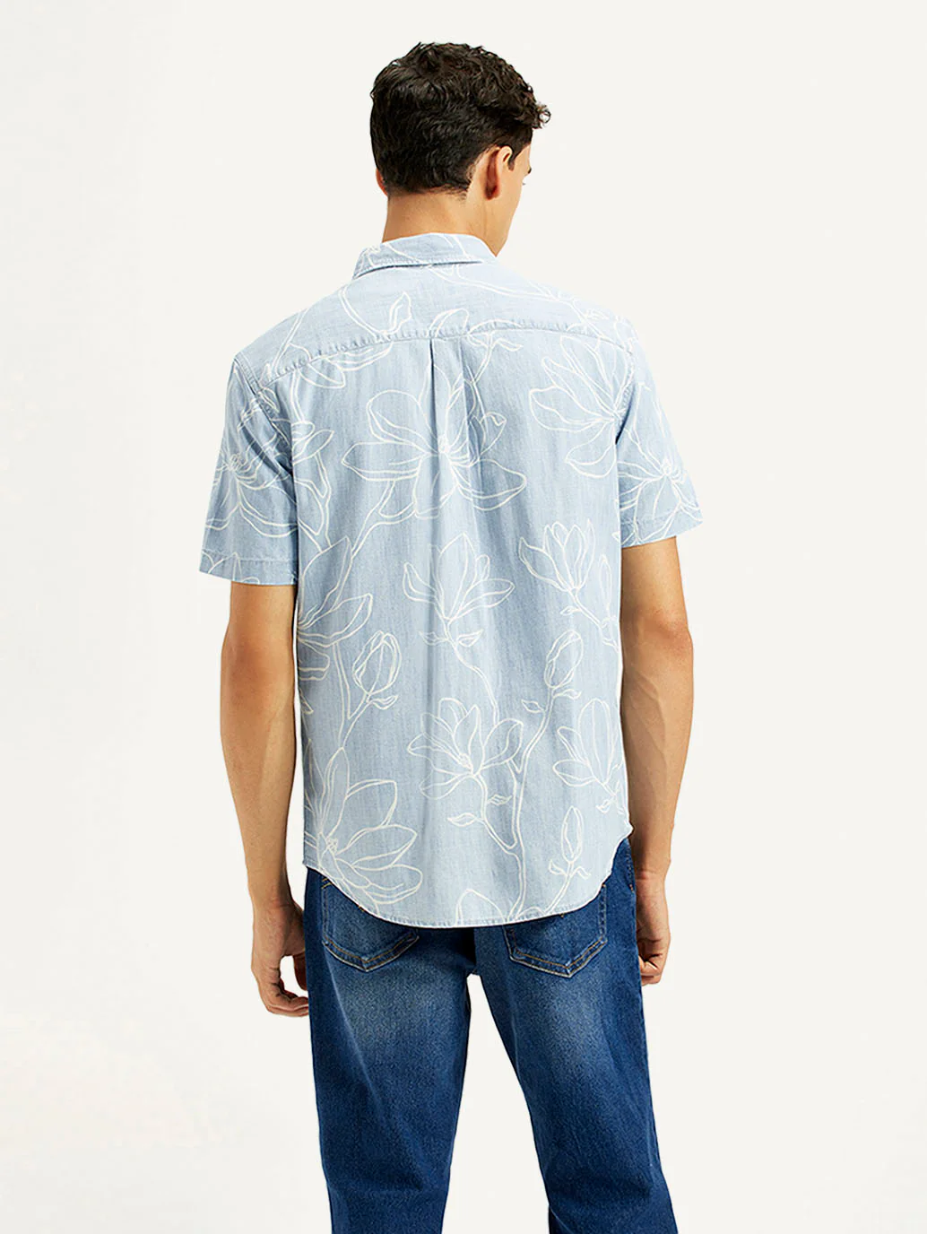 Men's Printed Slim Fit Shirt - Image 3