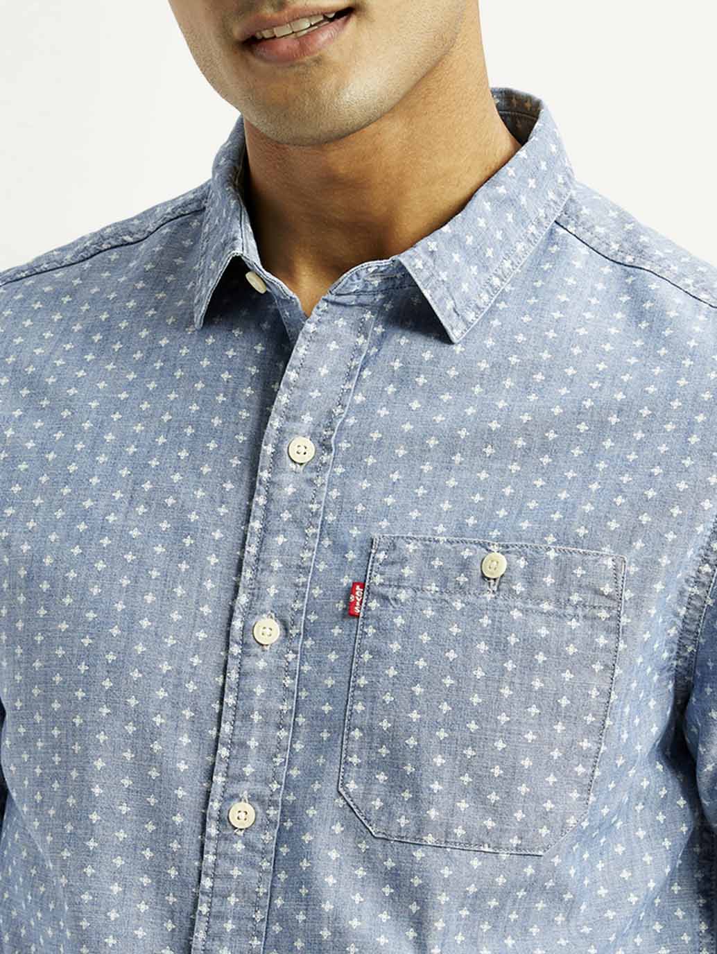 Men's Printed Slim Fit Shirt - Image 4