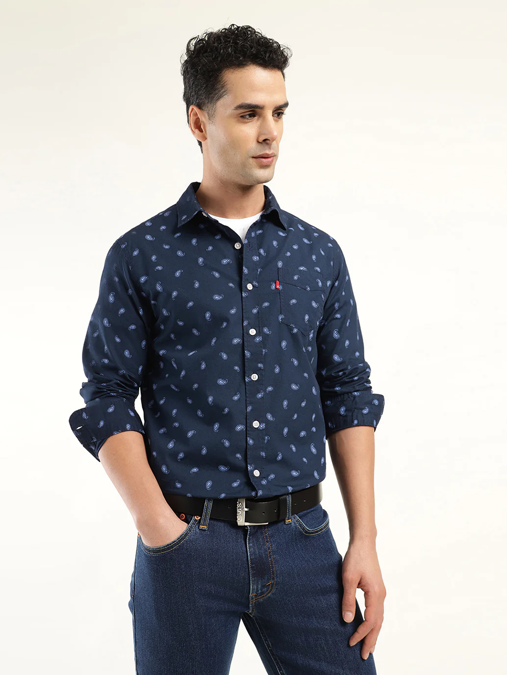 Men's Printed Slim Fit Shirt