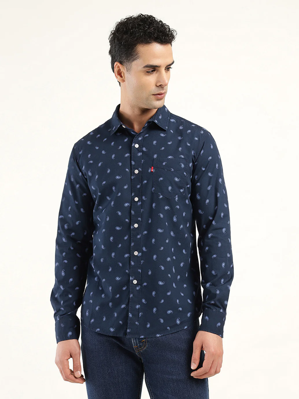 Men's Printed Slim Fit Shirt - Image 2