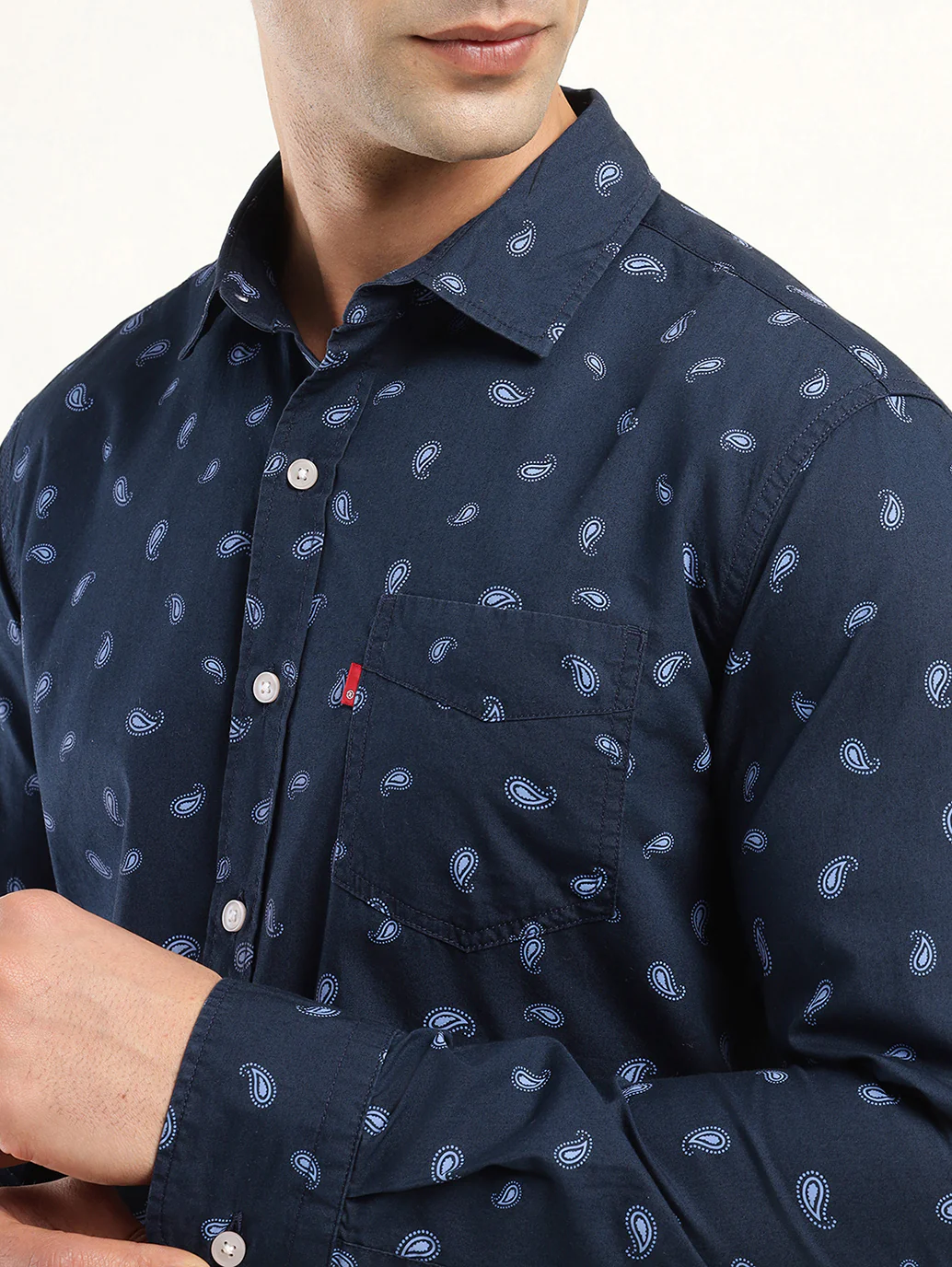 Men's Printed Slim Fit Shirt - Image 4