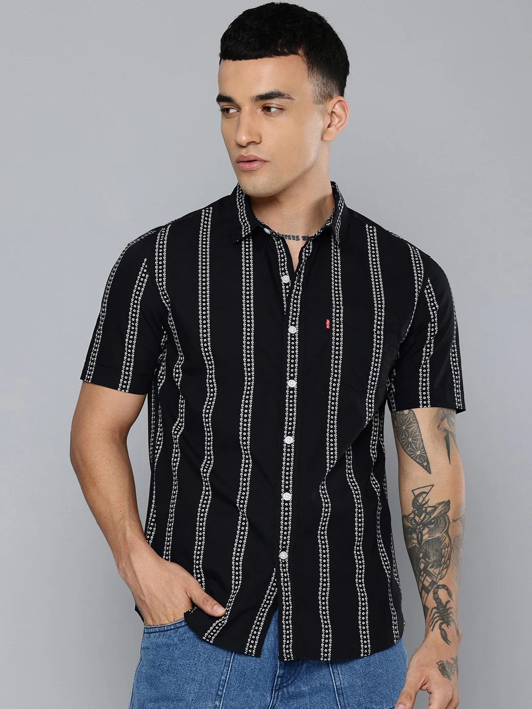Men's Printed Slim Fit Shirt