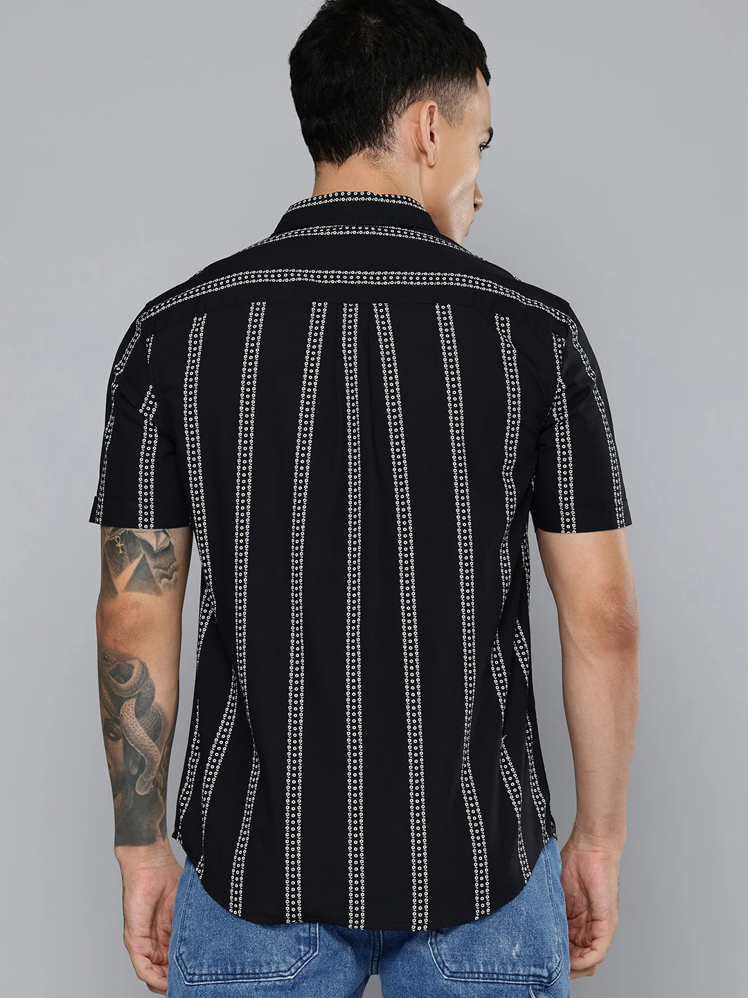 Men's Printed Slim Fit Shirt - Image 2