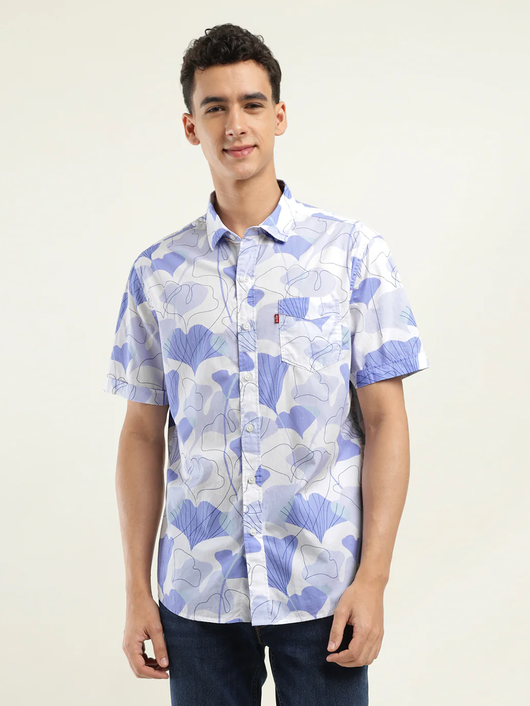 Men's Printed Slim Fit Shirt - Image 2