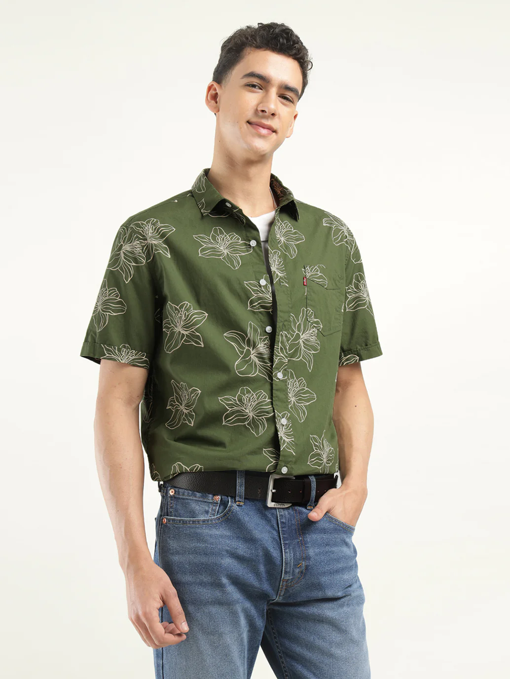 Men's Printed Slim Fit Shirt