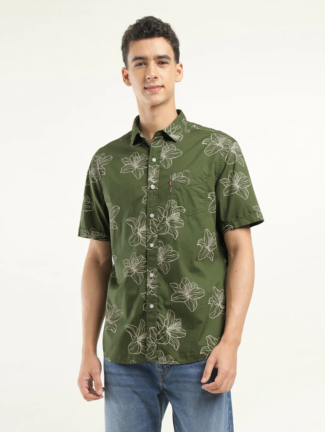 Men's Printed Slim Fit Shirt - Image 2