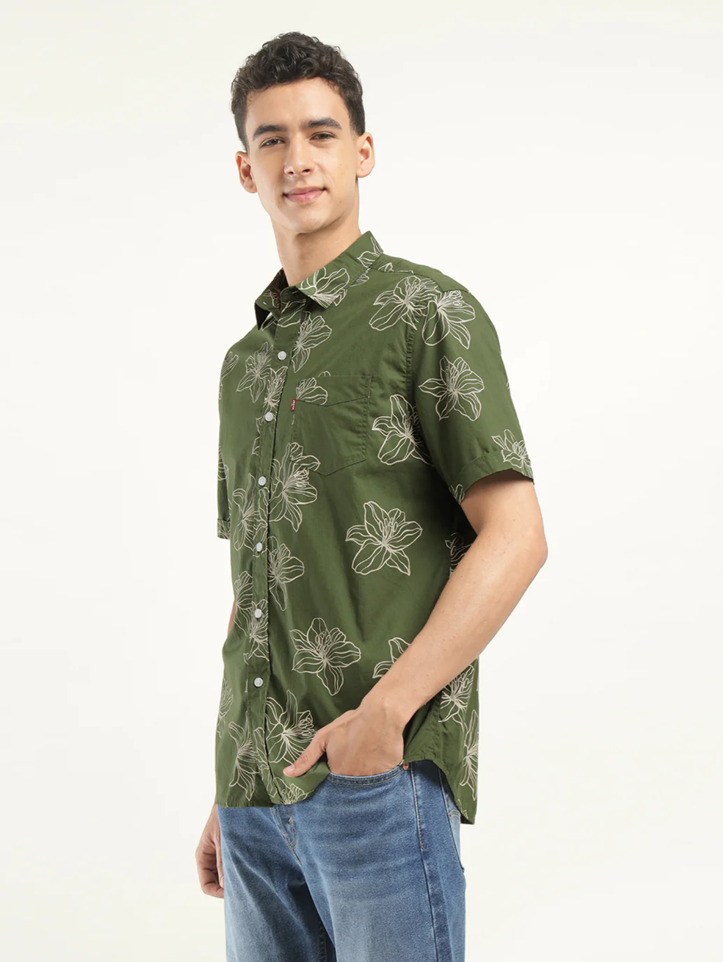 Men's Printed Slim Fit Shirt - Image 5