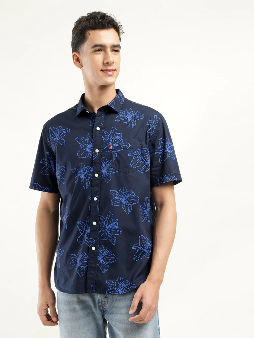 Men's Printed Slim Fit Shirt - Image 2