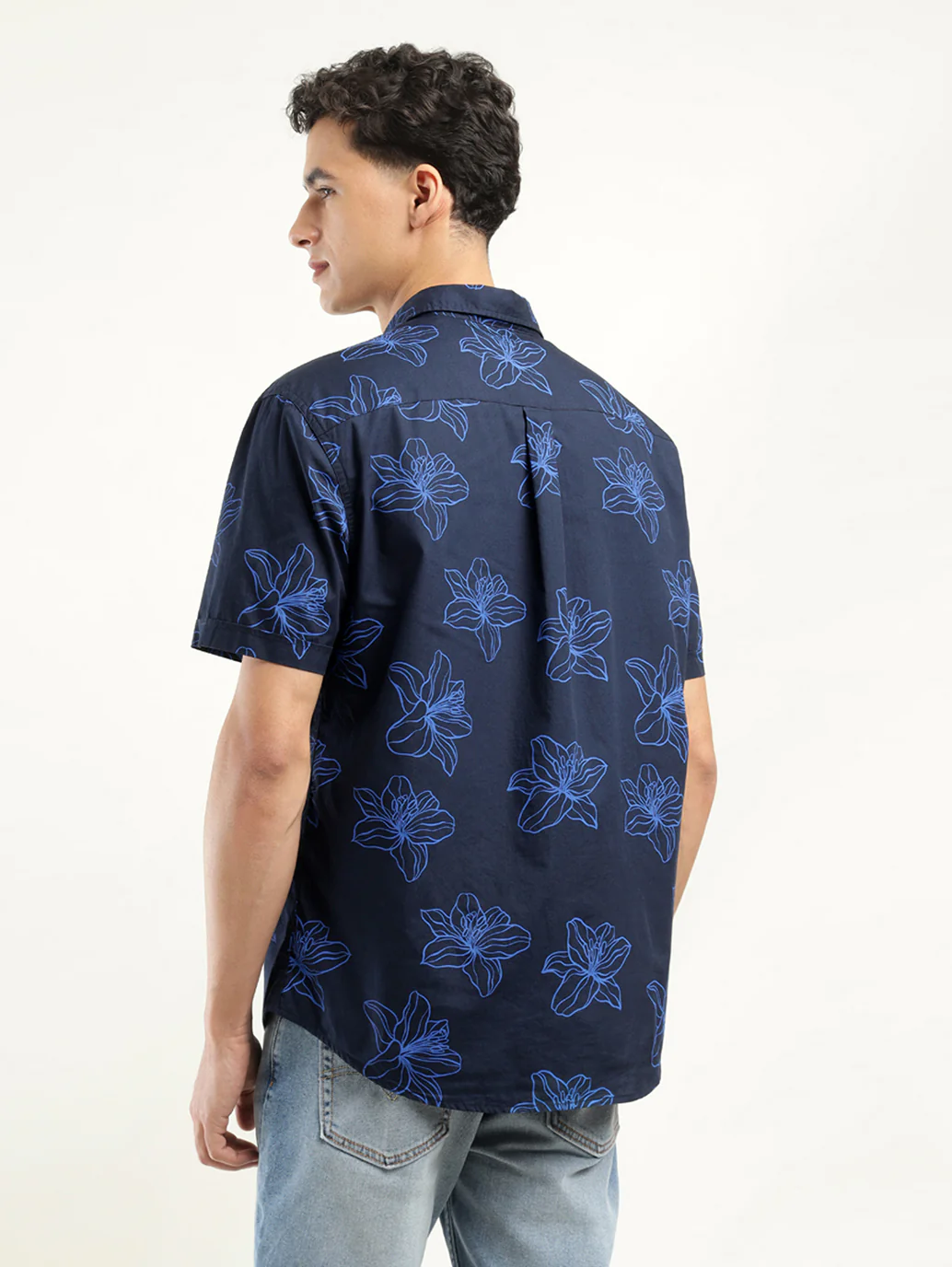 Men's Printed Slim Fit Shirt - Image 3