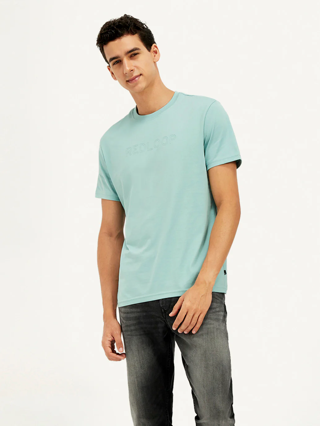 Men's Redloop Printed Slim Fit T-Shirt