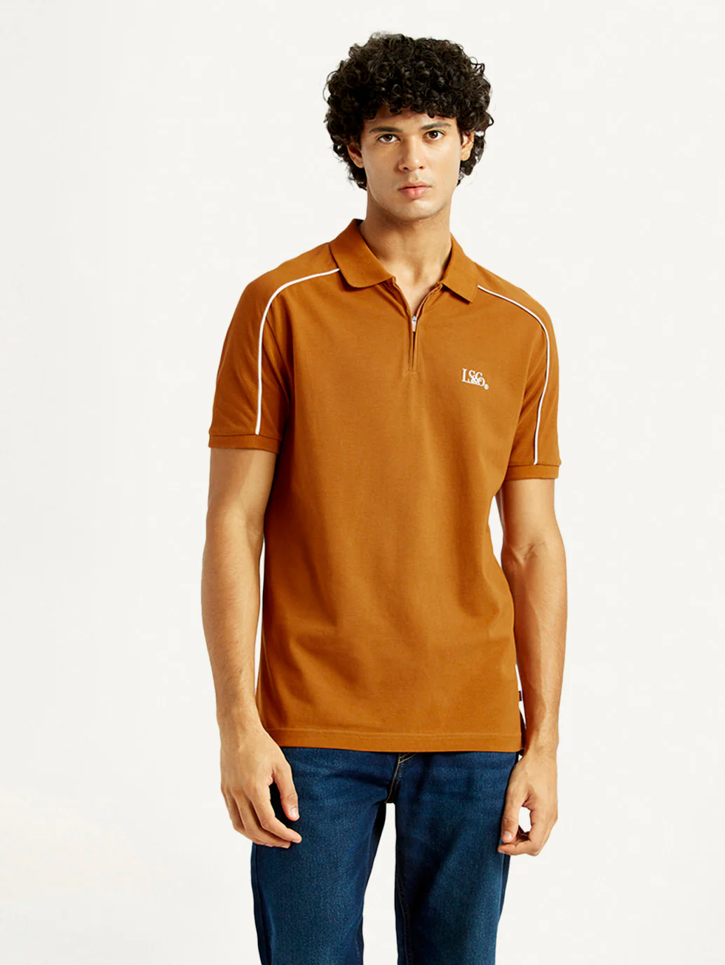 Men's Pure Cotton Slim Fit Polo T-shirt - Image 2