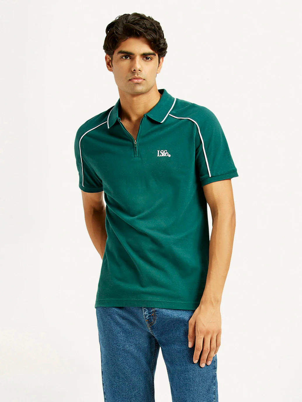 Men's Pure Cotton Slim Fit Polo T-shirt - Image 3
