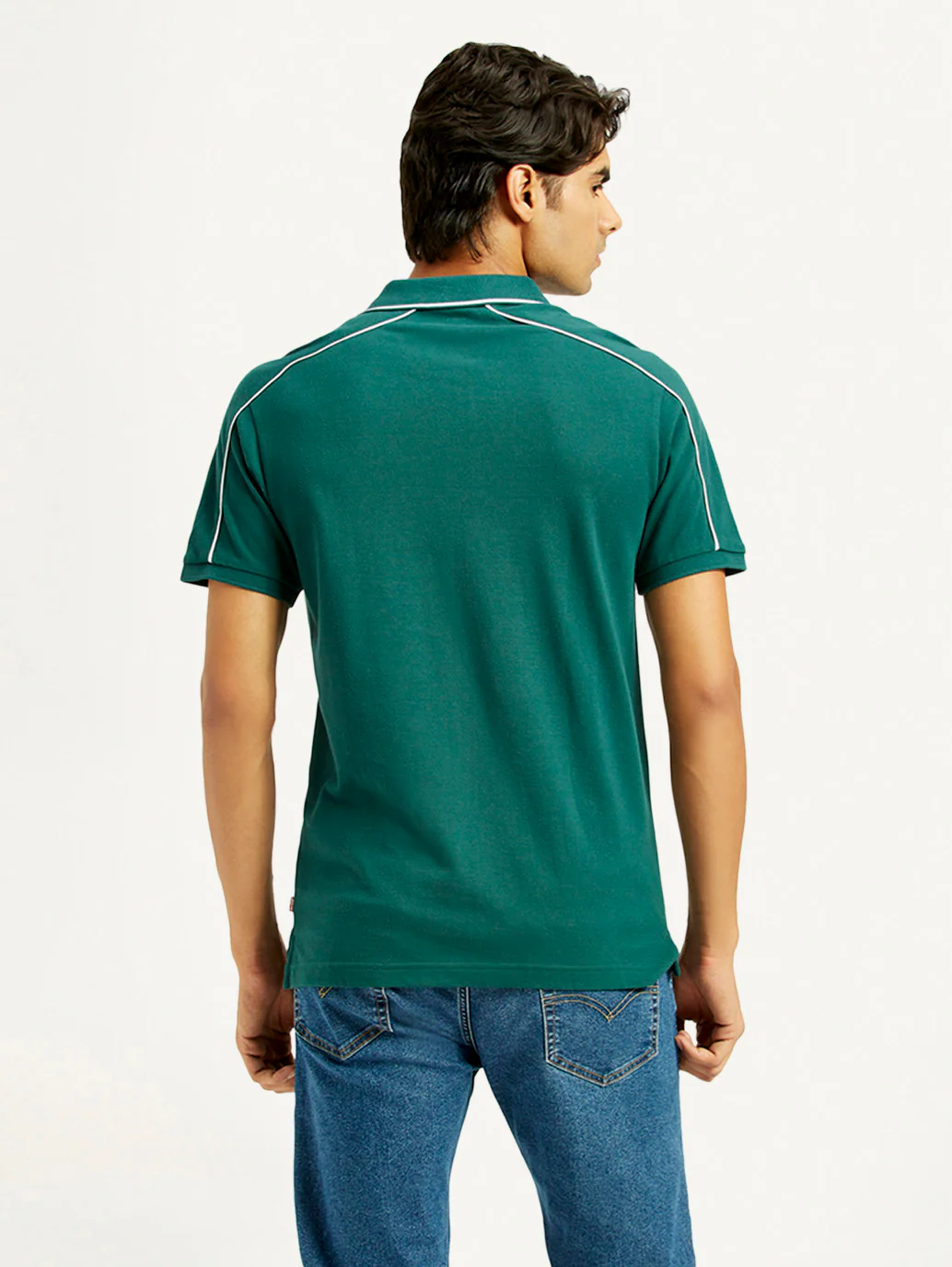 Men's Pure Cotton Slim Fit Polo T-shirt - Image 4