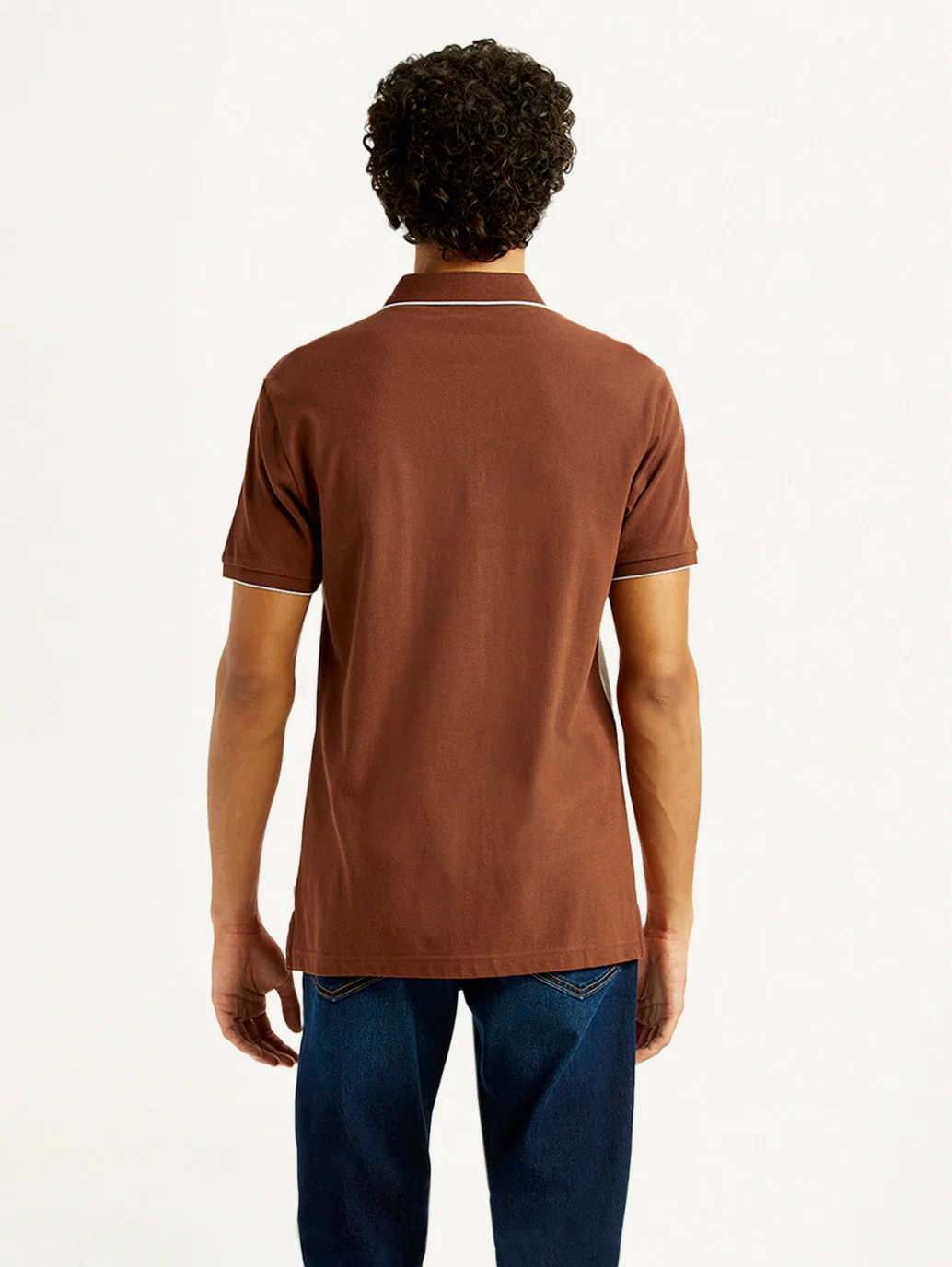Men's Pure Cotton Slim Fit Polo T-Shirt - Image 2