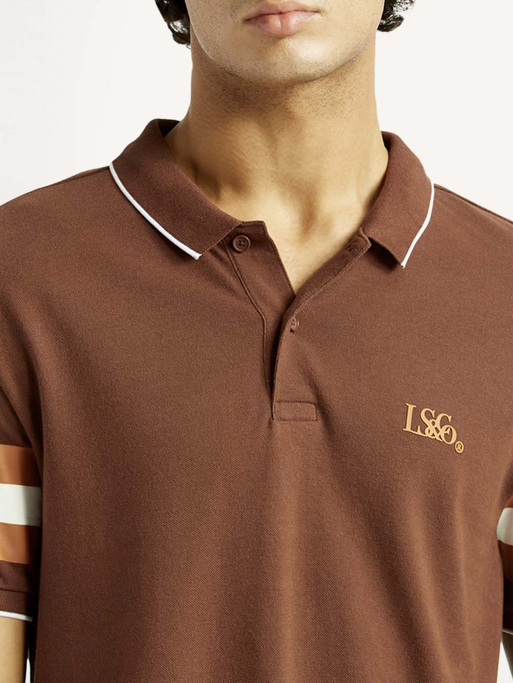 Men's Pure Cotton Slim Fit Polo T-shirt - Image 4