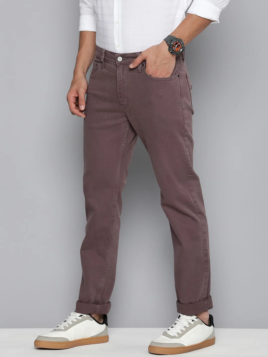 Men's 511 Mauve Slim Fit Mid Rise Jeans - Image 2