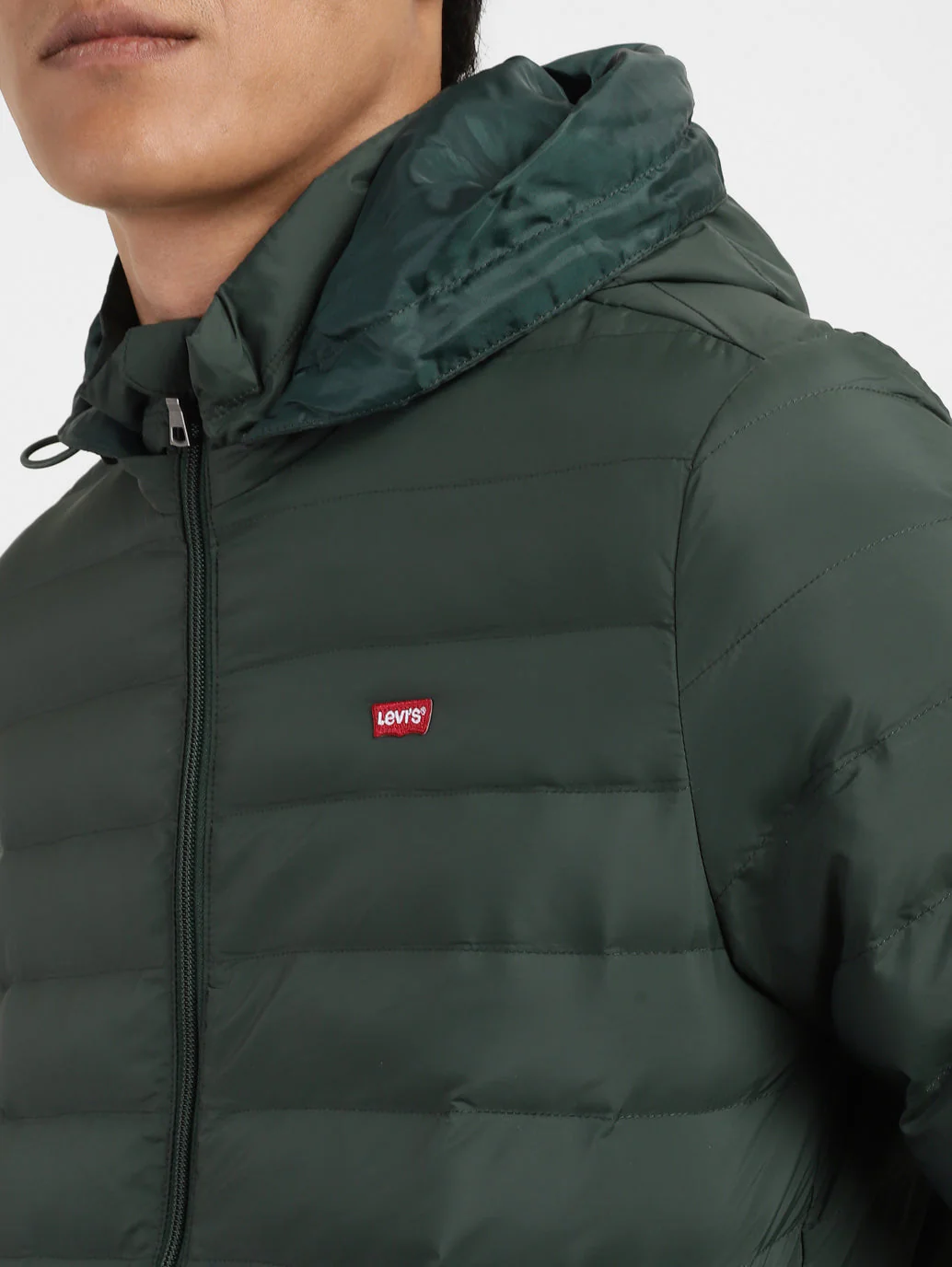 Men's Quilted Hooded Jacket - Image 5