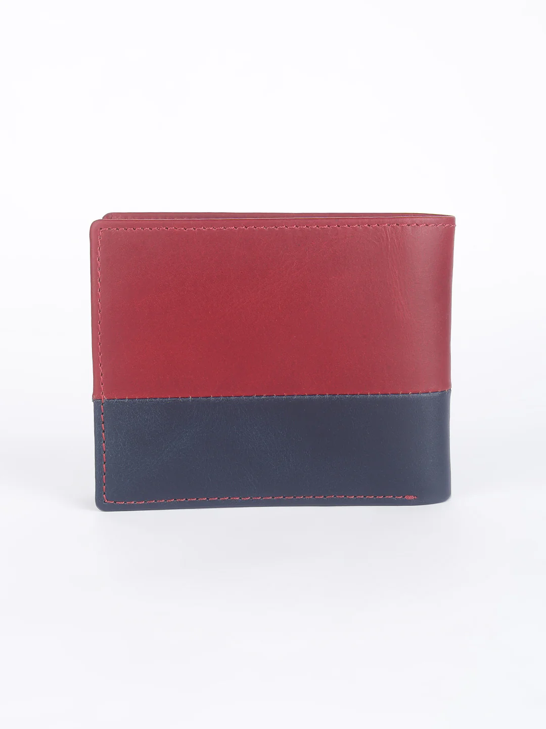 Men's Red Colorblock Bi-Fold Wallet - Image 5