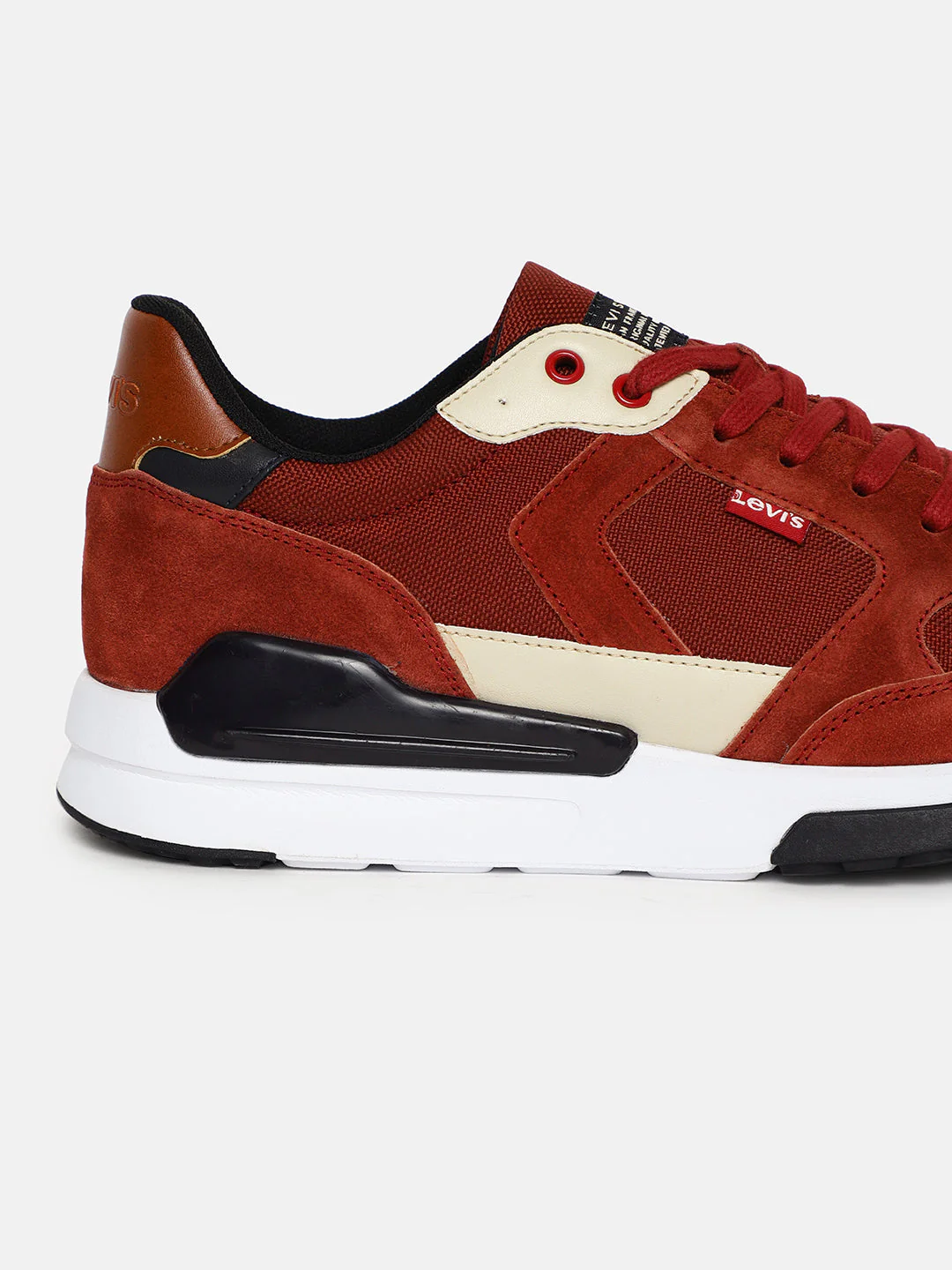 Men's Red Colorblock Shoes - Image 2