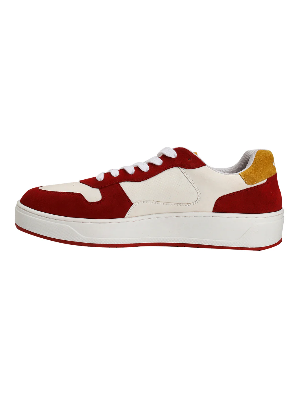 Men's Red Colorblock Sneakers - Image 2