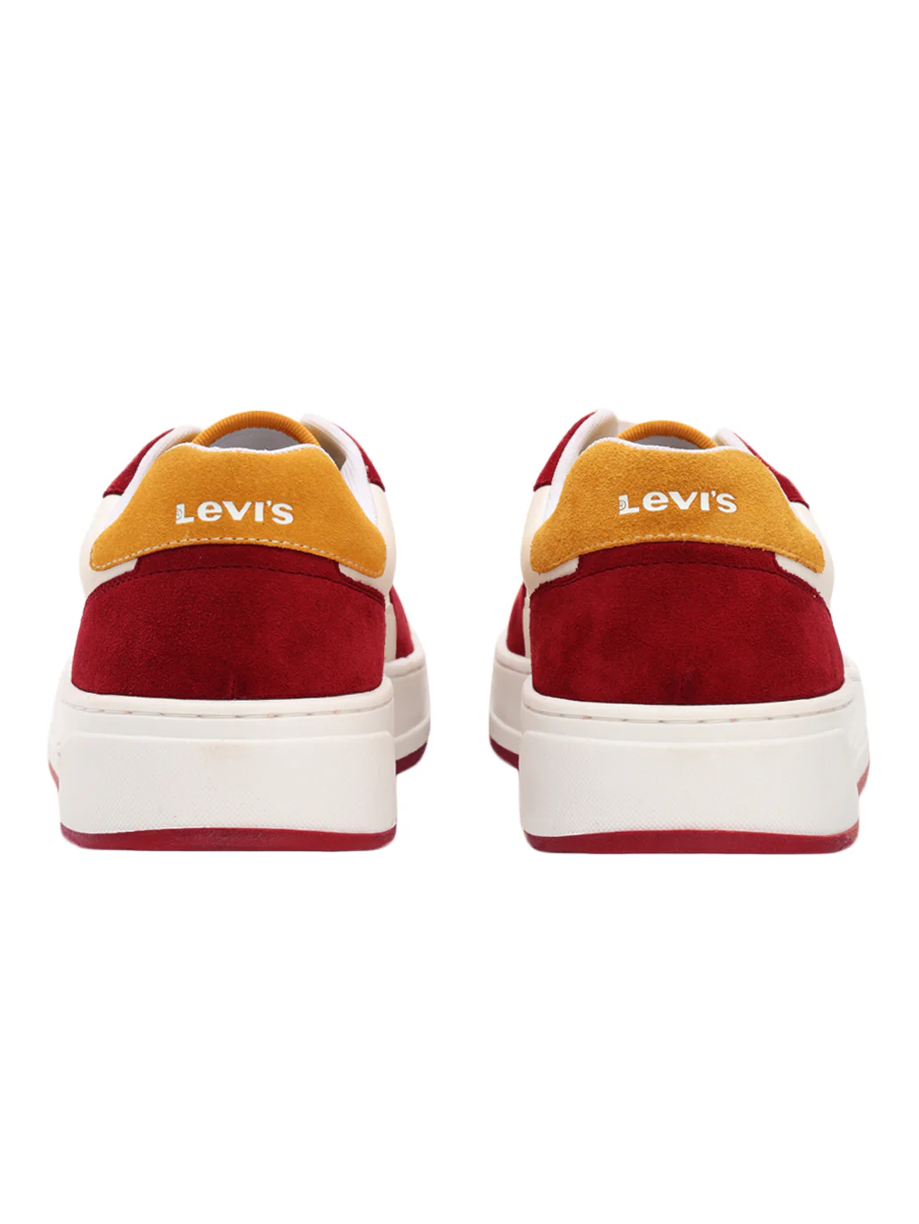 Men's Red Colorblock Sneakers - Image 5