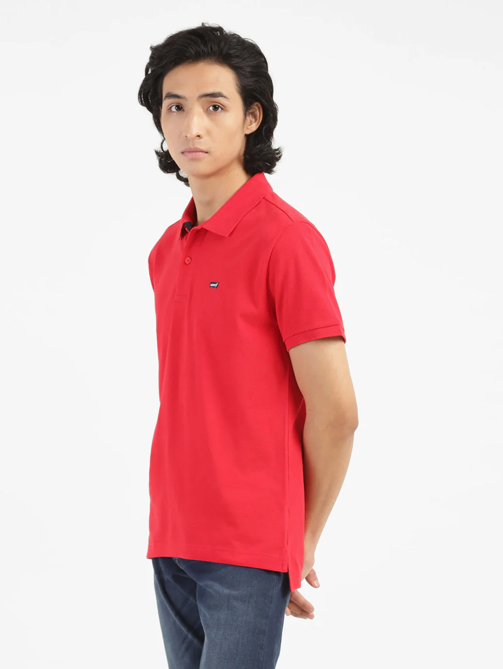 Men's Red Polo Collar T-Shirt - Image 5