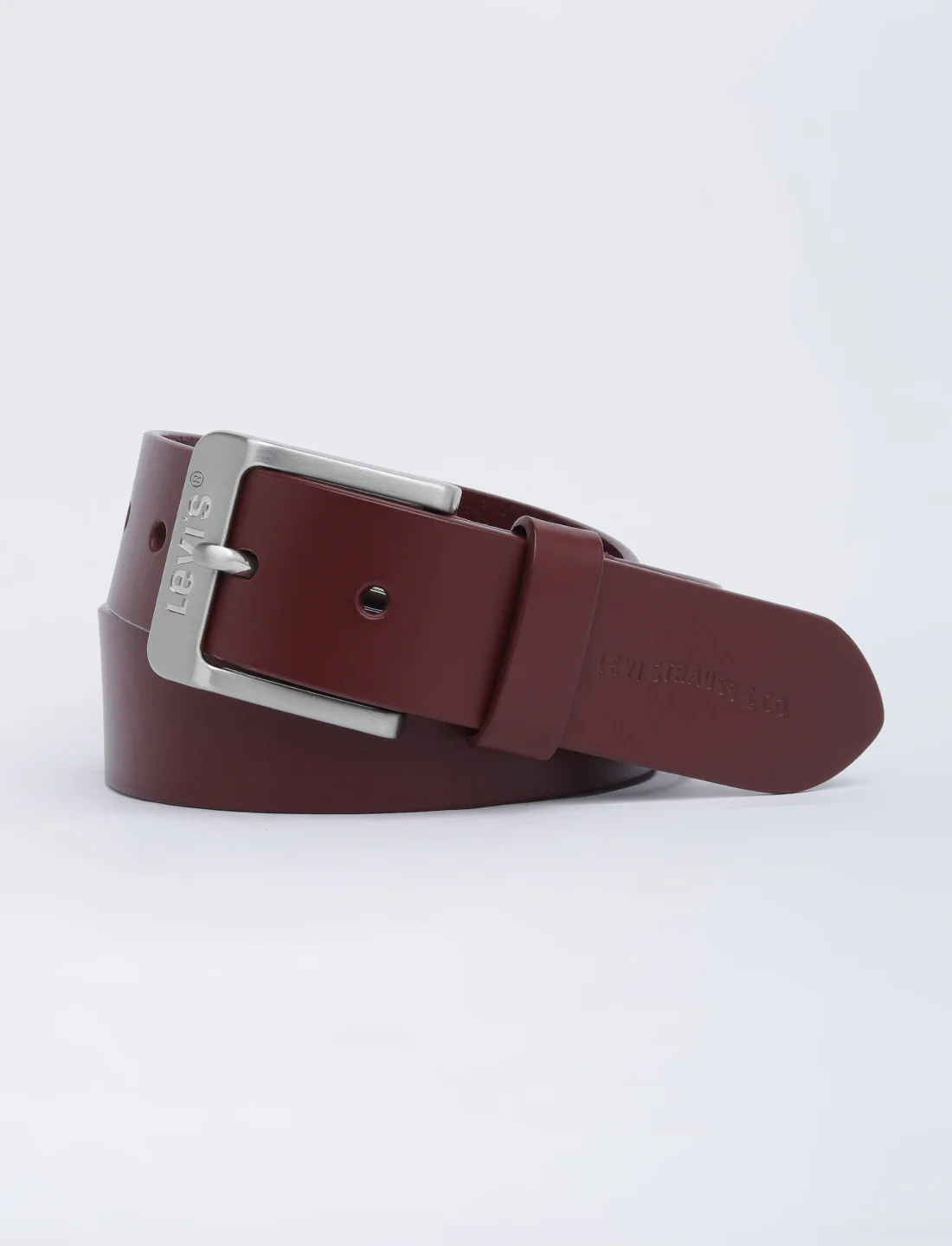 Men's Red Solid Belt - Image 3