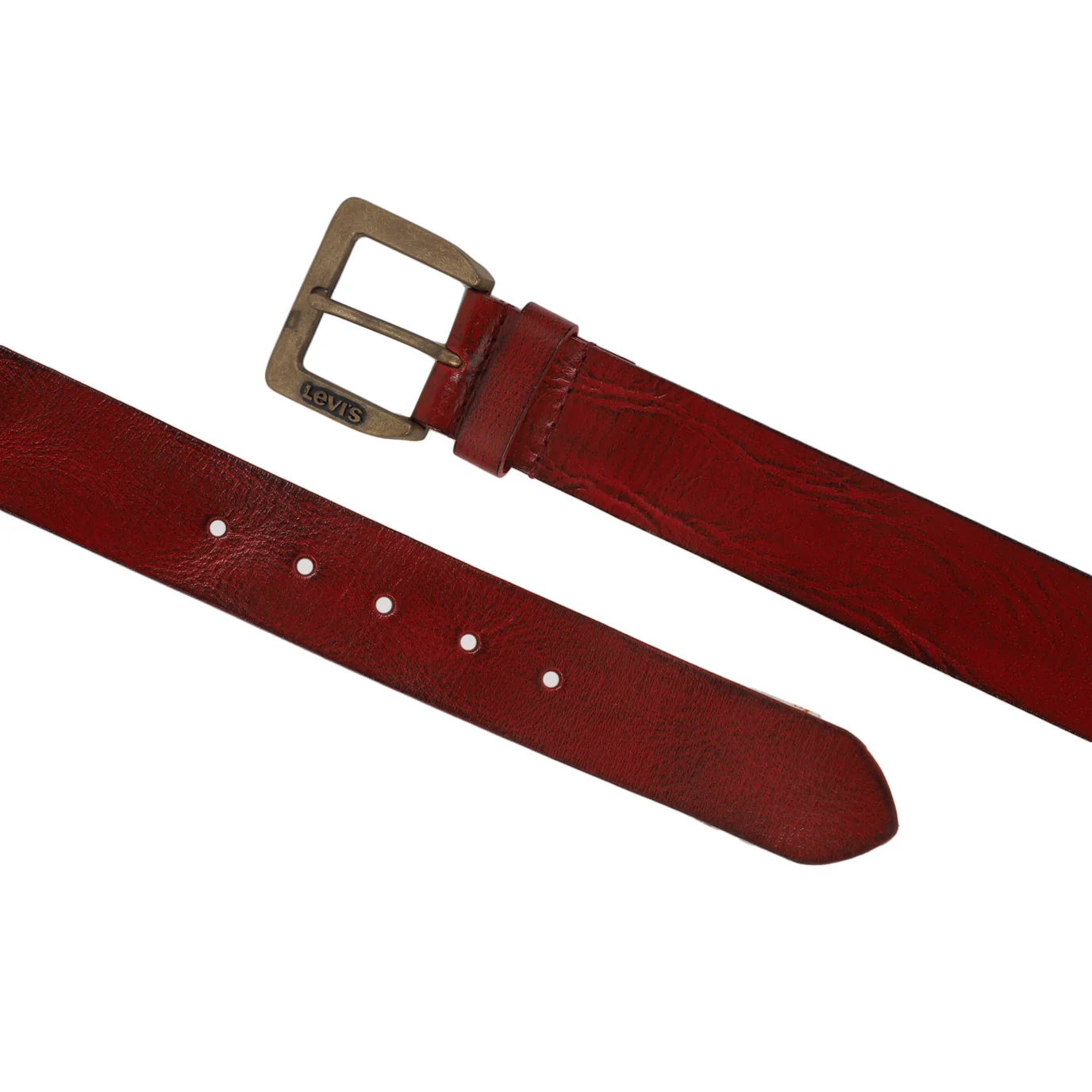 Men's Red Solid Belt - Image 2