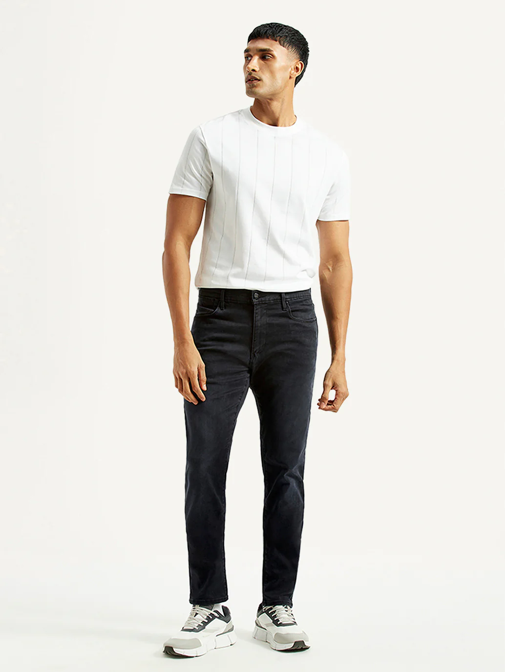 Men's Redloop 512 Charcoal Grey Slim Tapered Fit Innovation Stretch Jeans - Image 2