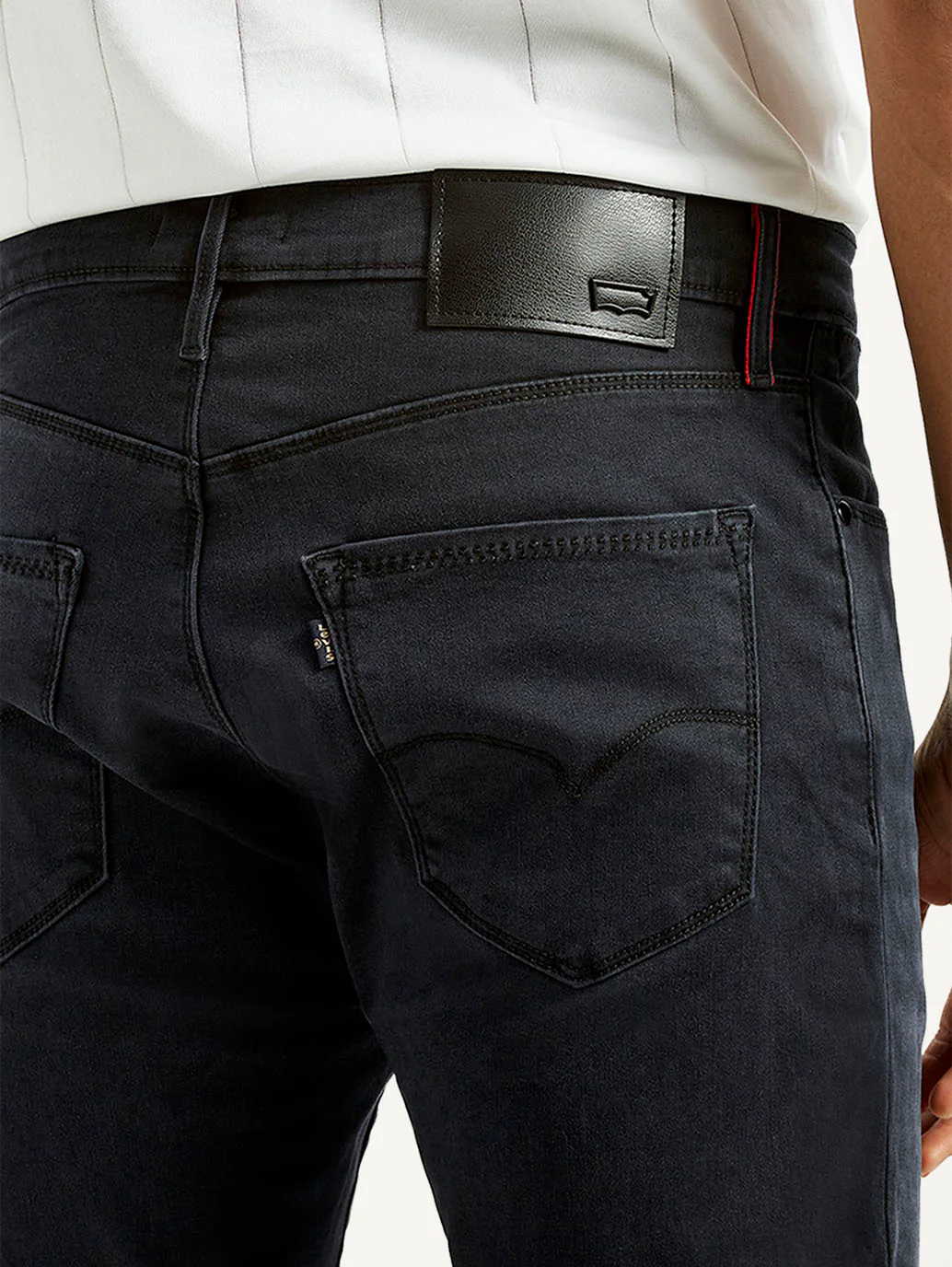 Men's Redloop 512 Charcoal Grey Slim Tapered Fit Innovation Stretch Jeans - Image 6