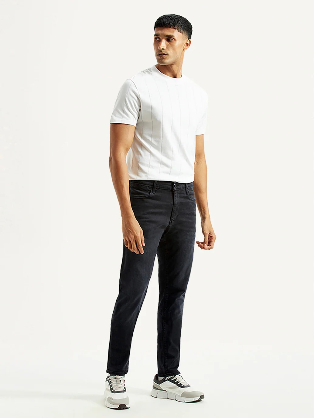 Men's Redloop 512 Charcoal Grey Slim Tapered Fit Innovation Stretch Jeans - Image 7