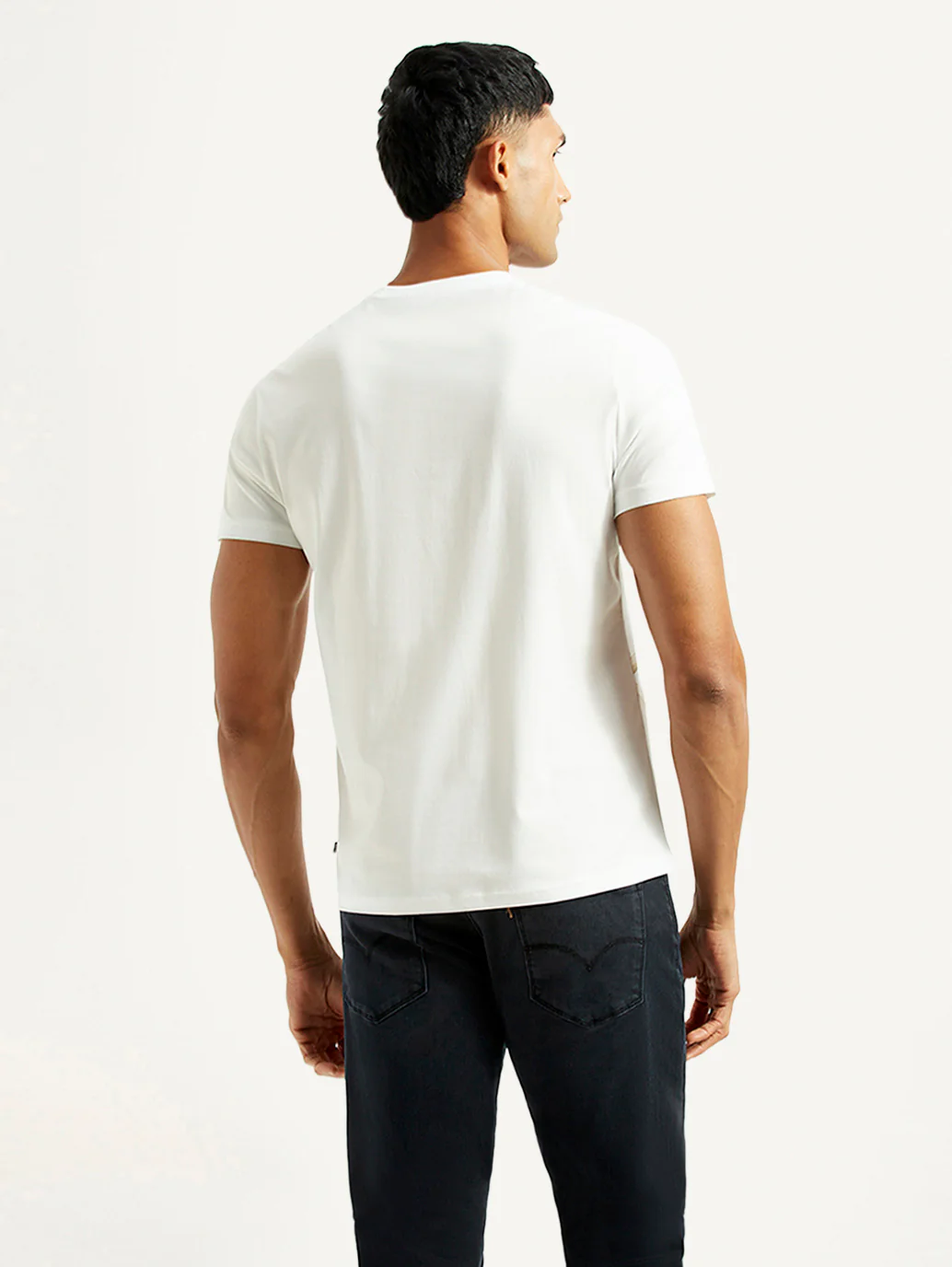 Men's Redloop Floral White Slim Fit T-shirt - Image 2