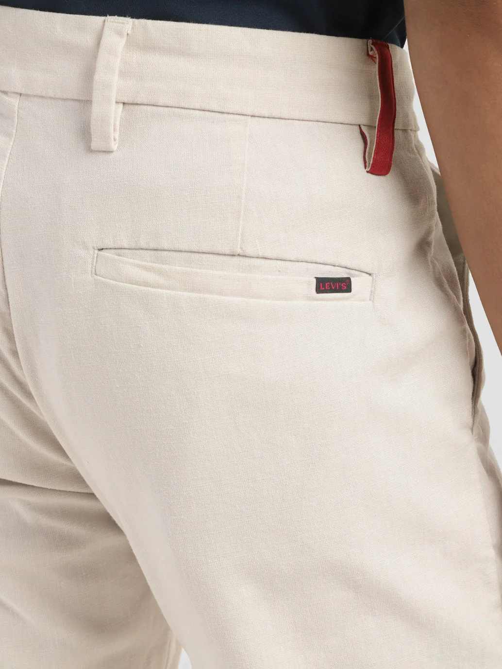 Men's Redloop Regular Fit Cream Chinos - Image 5