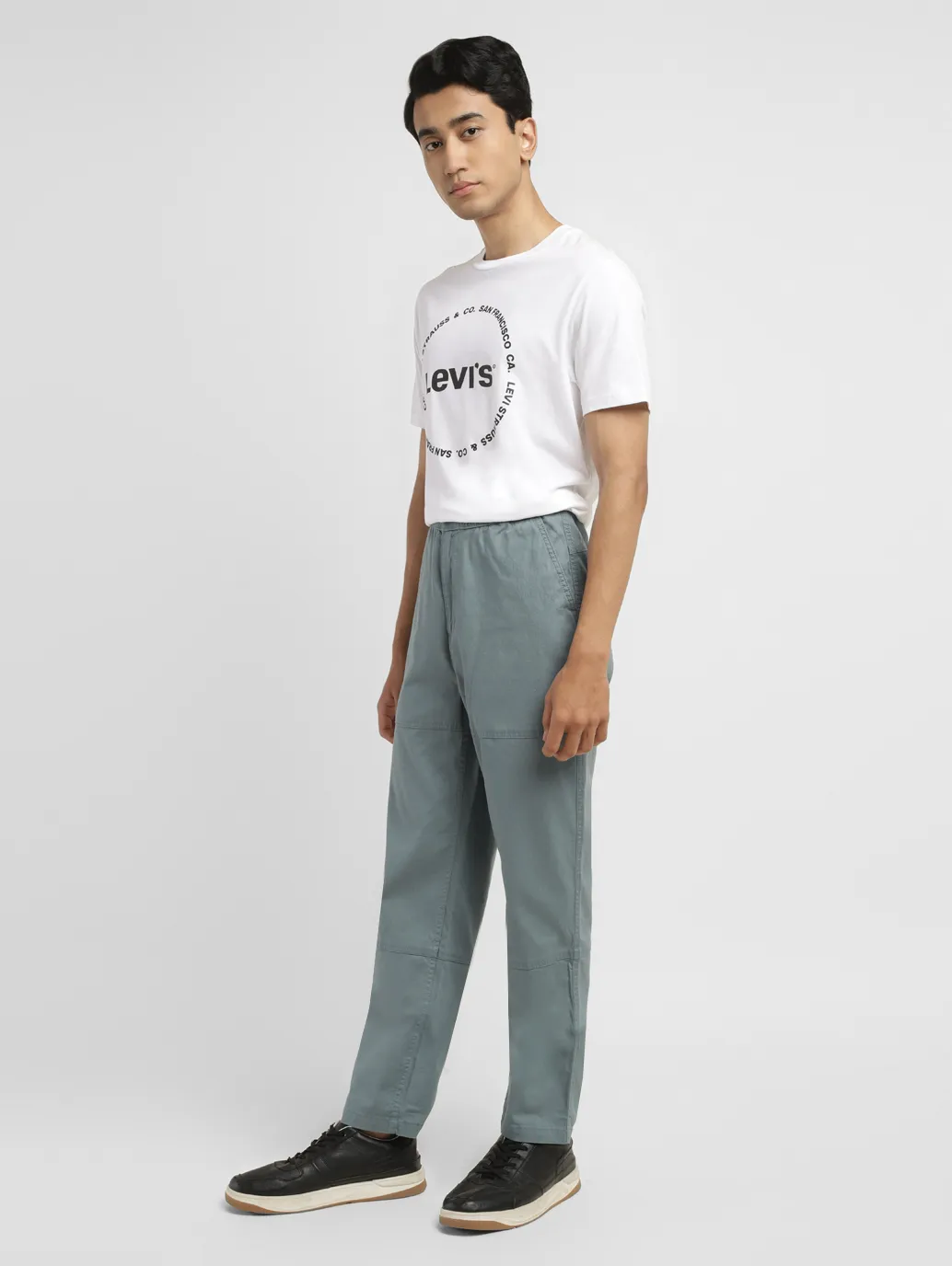 Men's Regular Fit Green Joggers - Image 7