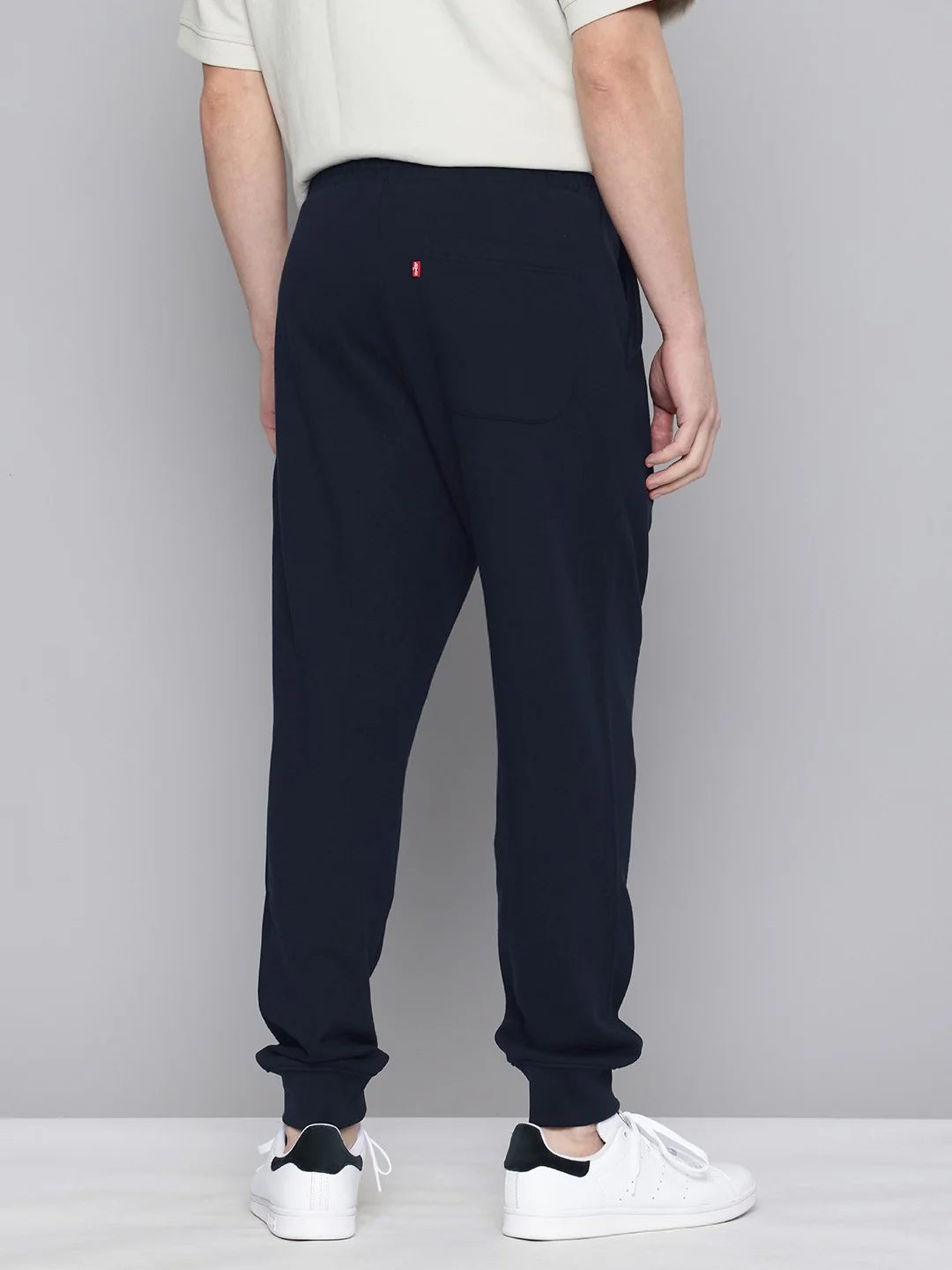Men's Regular Fit Navy Joggers - Image 2